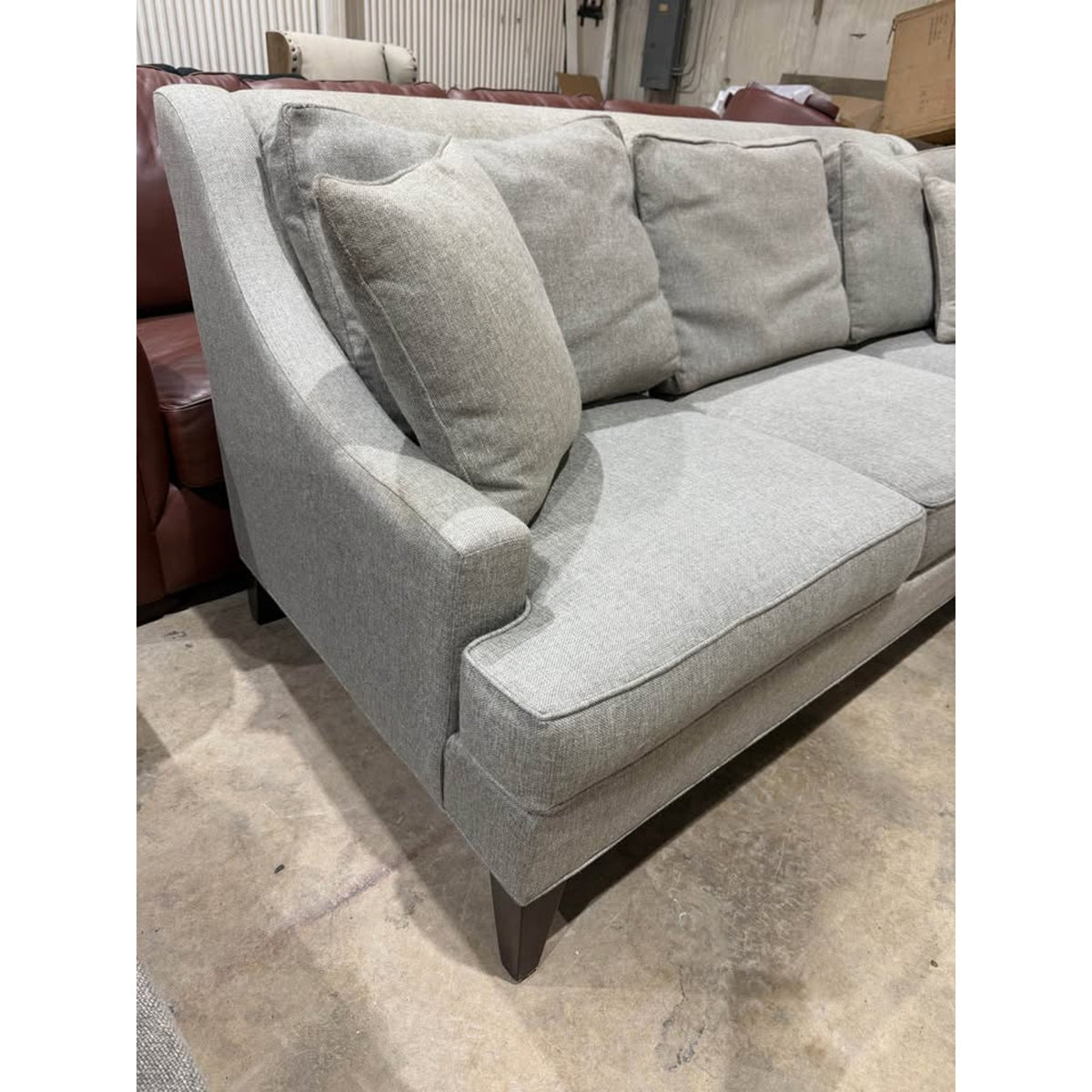 Ethan Allen Sofa Couch - 85” - Gray - Comfy & Cleaned - $2,800 - Delivery Available