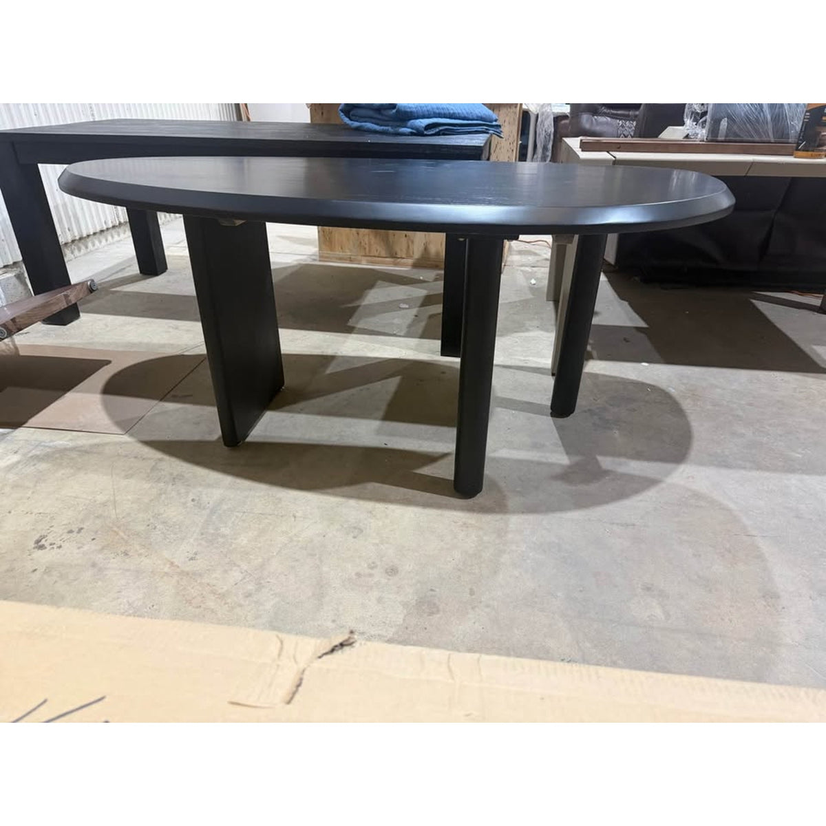 New Modern Black Executive Desk – 70” Contemporary Home Office Desk - Delivery Available