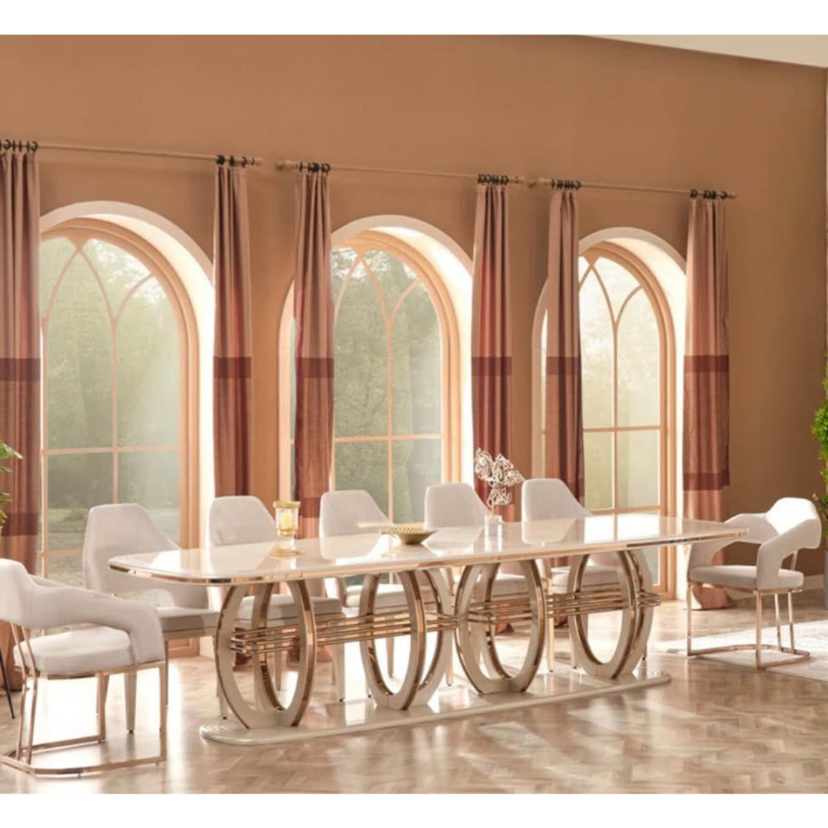 13-Piece Oversized Dining Set – Seats 12 – Retail $8,499 – Delivery Available