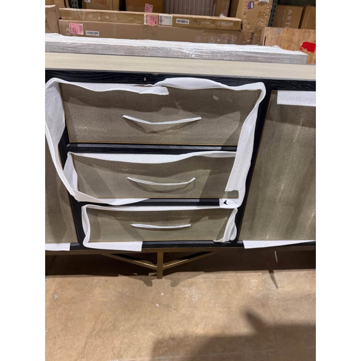 Moe’s Home Collection Mako 100” Designer Sideboard | New Open Box $6k Retail - Delivery Available