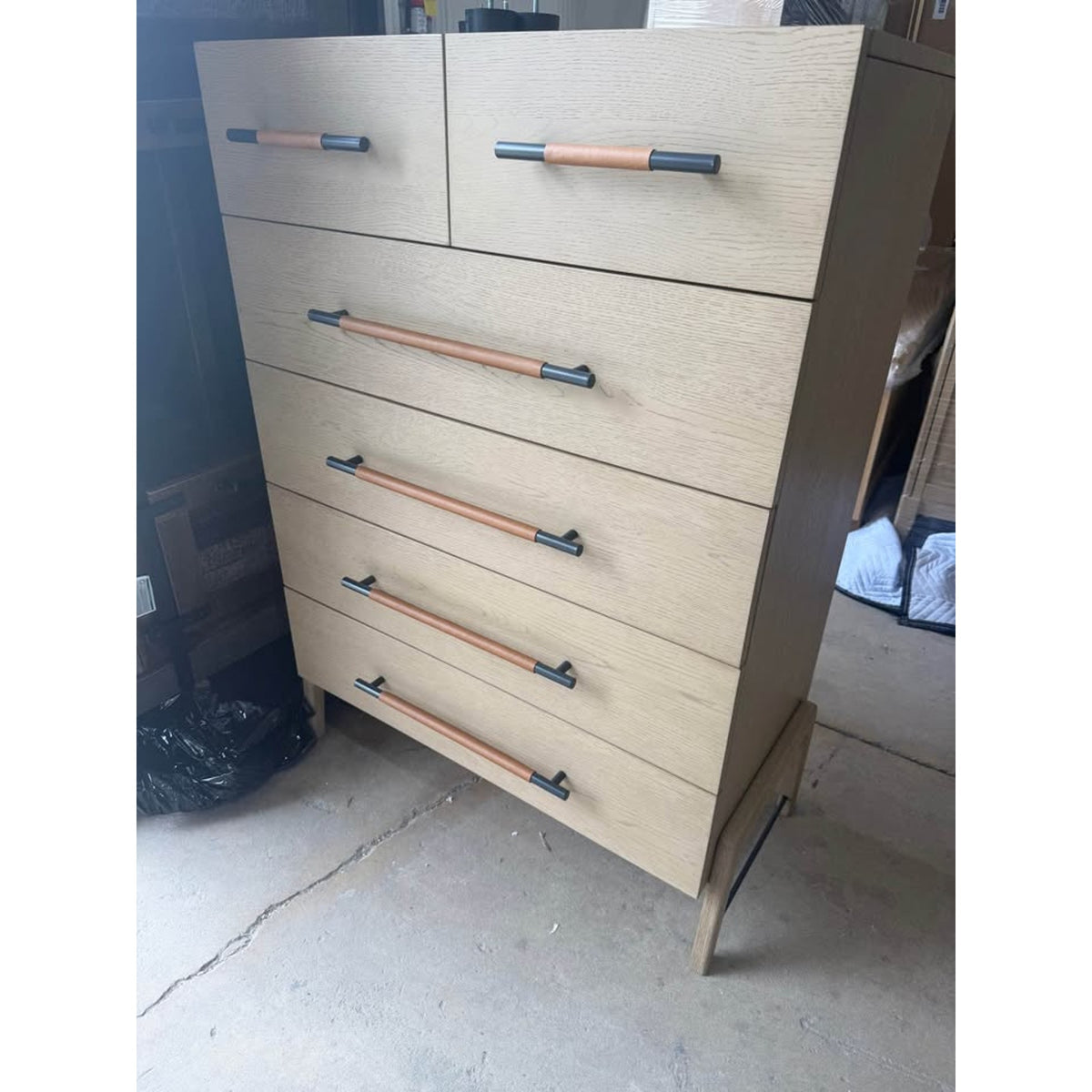 New Four Hands 6-Drawer Tall Dresser – $1,599 Retail – Yucca Oak - Open Box – Delivery Available