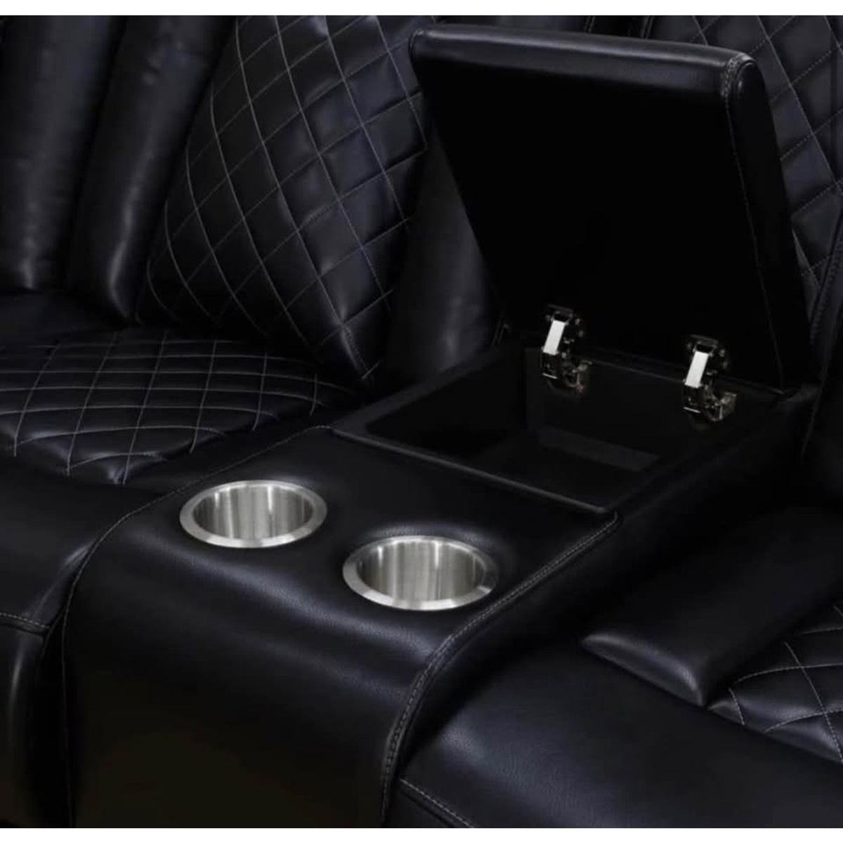 New 3-Piece Power Reclining Sectional – Black – Faux Leather Breathable Fabric - Delivery Available