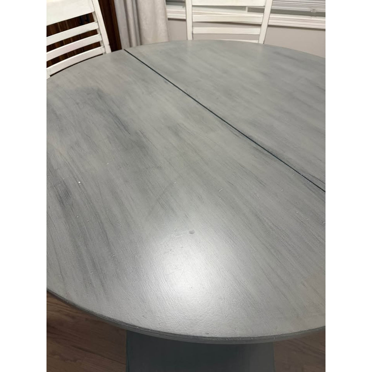 9-Piece Solid Wood Extendable Dining Set – 52” Pedestal Table + 8 Chairs - Delivery Available