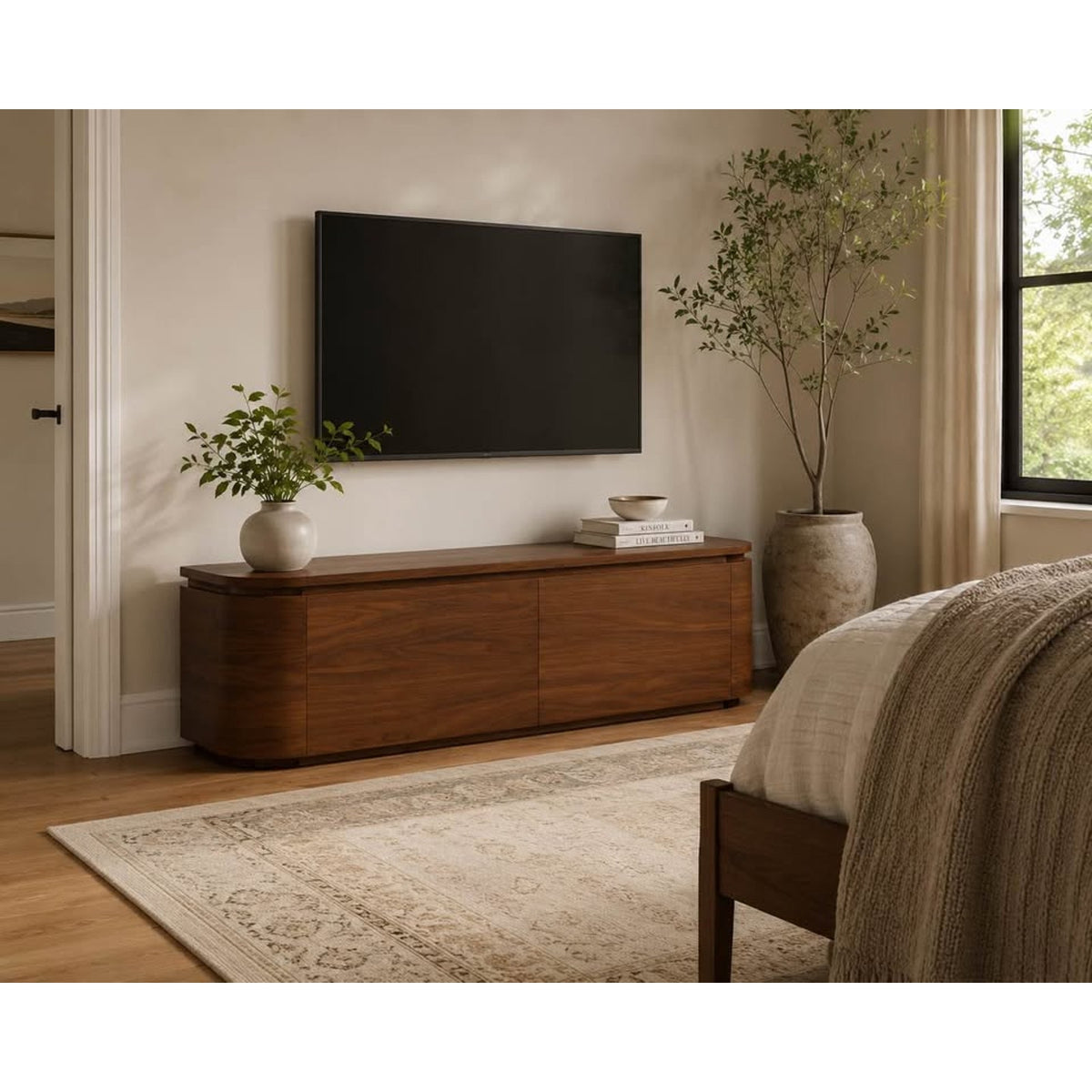 Article Maren 63” Low Media Unit – Walnut New Open Box - $900 Retail - Delivery Available