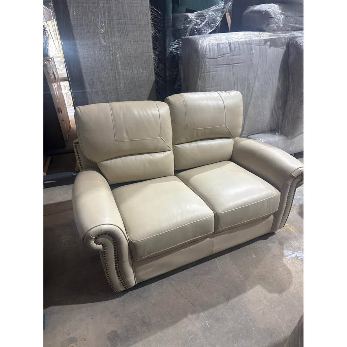 New 62.5” Premium Leather Loveseat – $1,509 Retail – Delivery Available