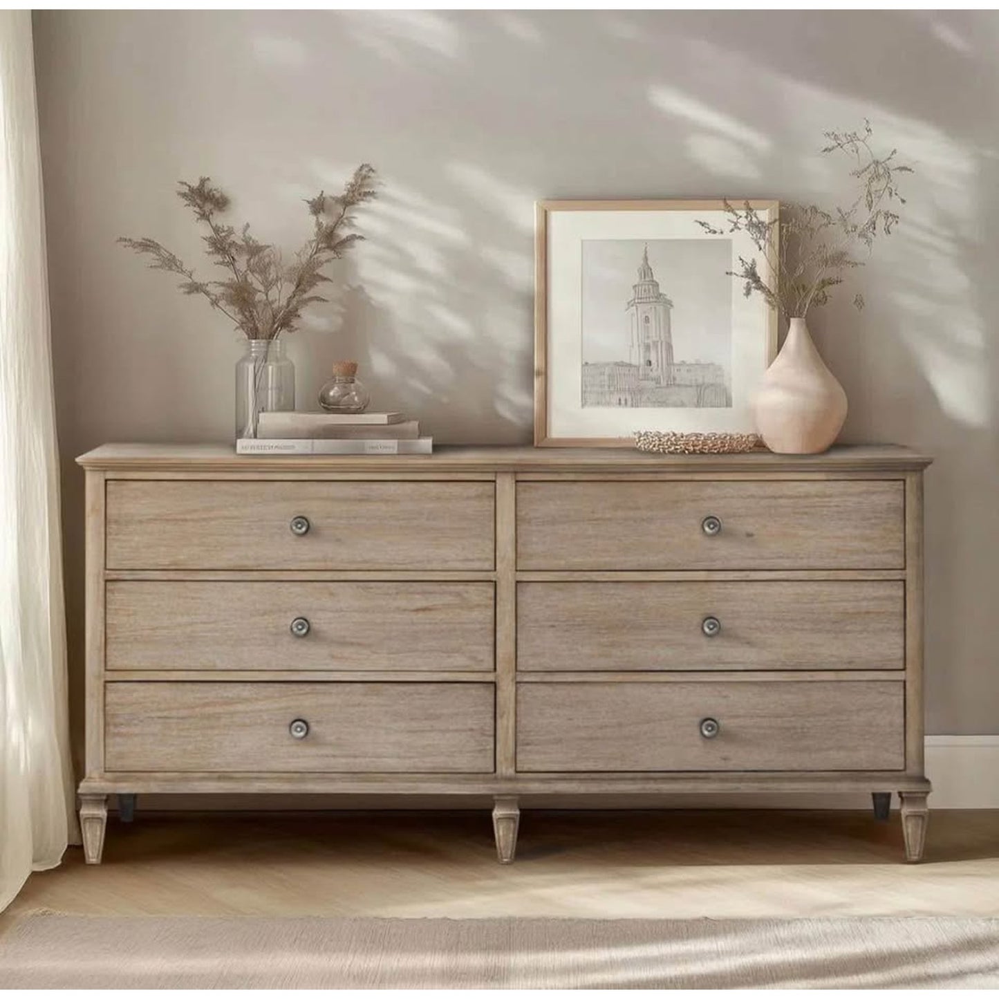 70” Victoria 6 Drawer Wood Dresser by Canora Grey - New Open Box $1379 Retail Delivery Available