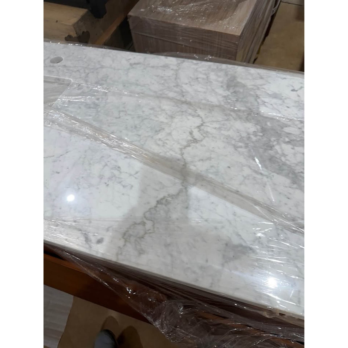 72” Carrara Marble Double Vanity – $6,999 Retail – Handyman Special – Delivery Available