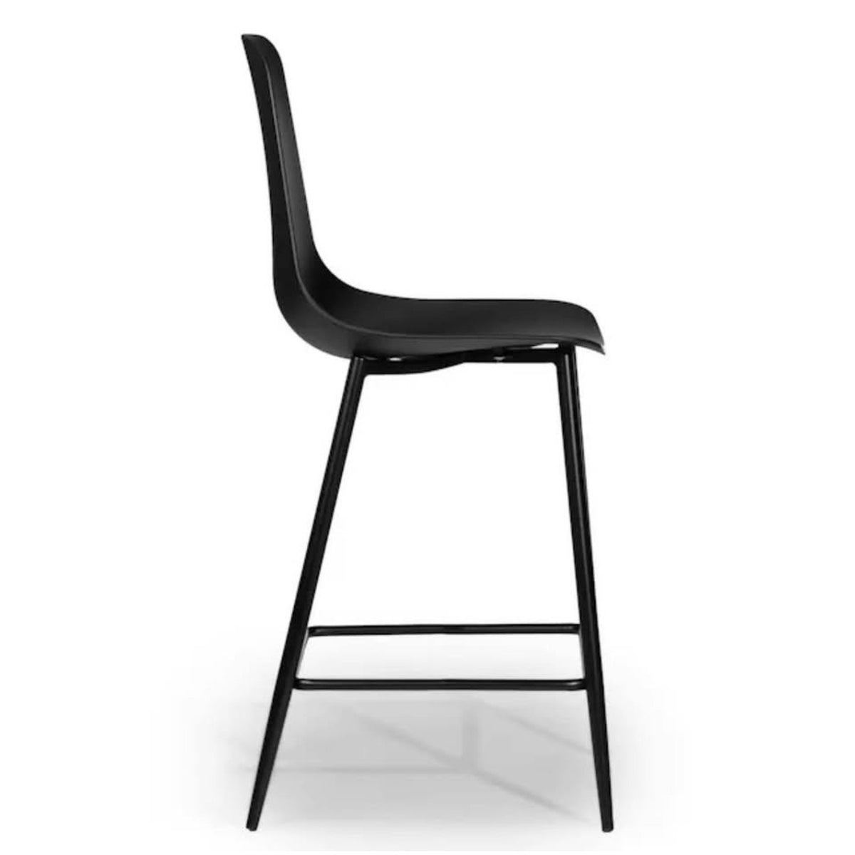 Set of 4 Article Svelti Counter Stools – Pure Black – New Open Box - Delivery Available