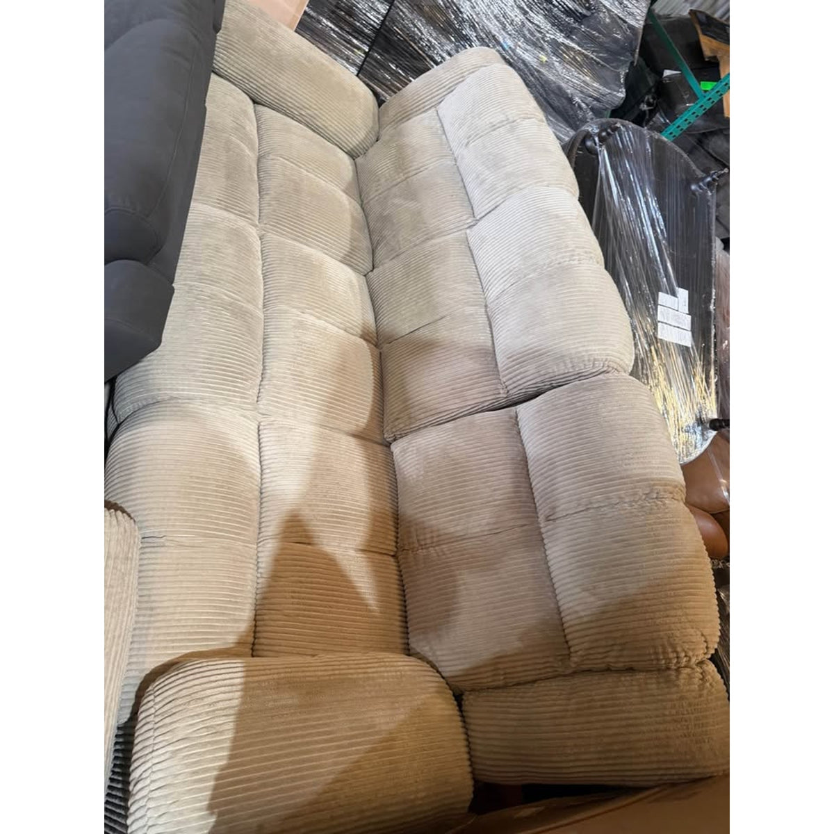 3-Piece Corduroy Reclining Living Room Set – $1,959 Retail – Open Box – Delivery Available