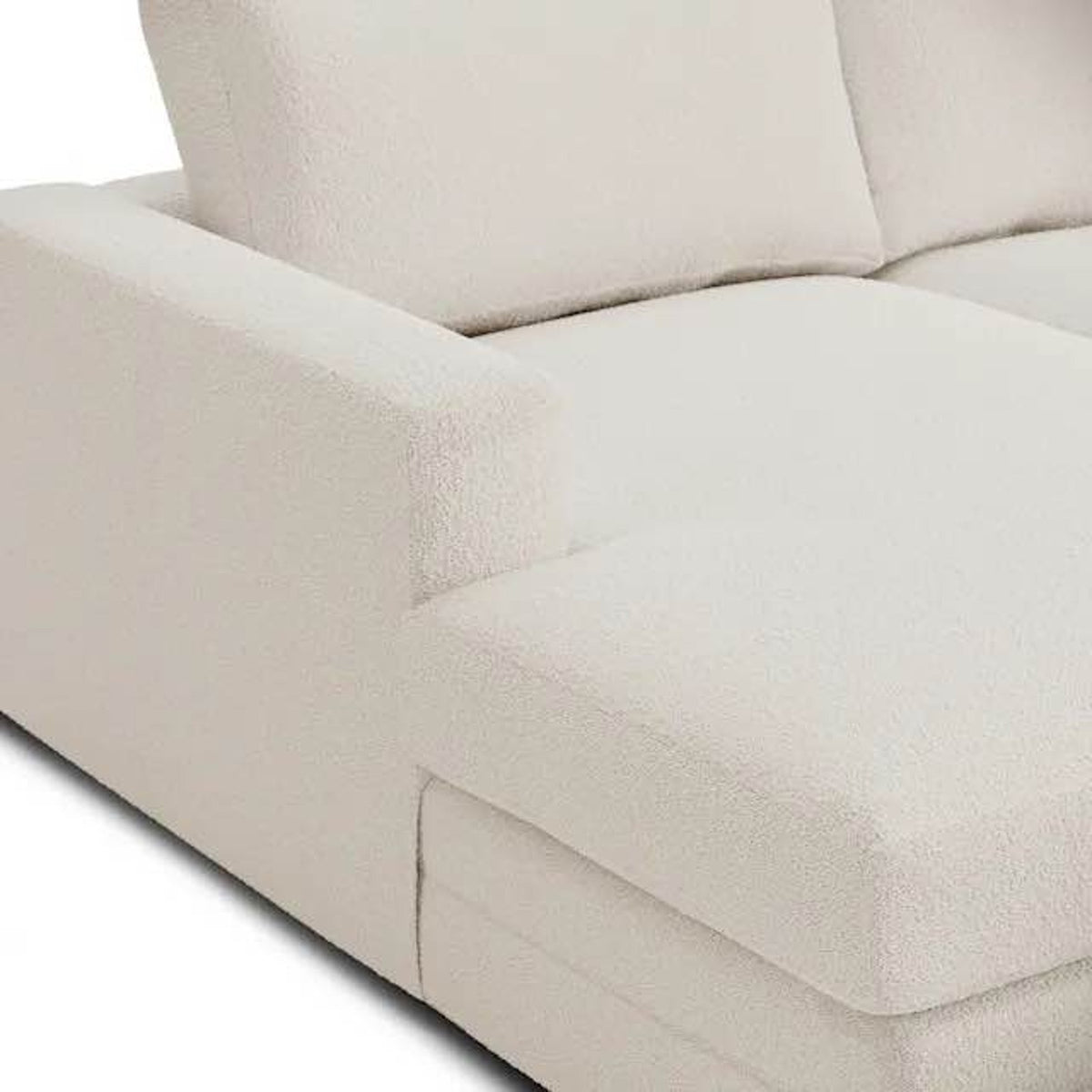 Article Riley 118.5” Ivory Wool Bouclé Sectional – $3,049 Retail – Delivery Available