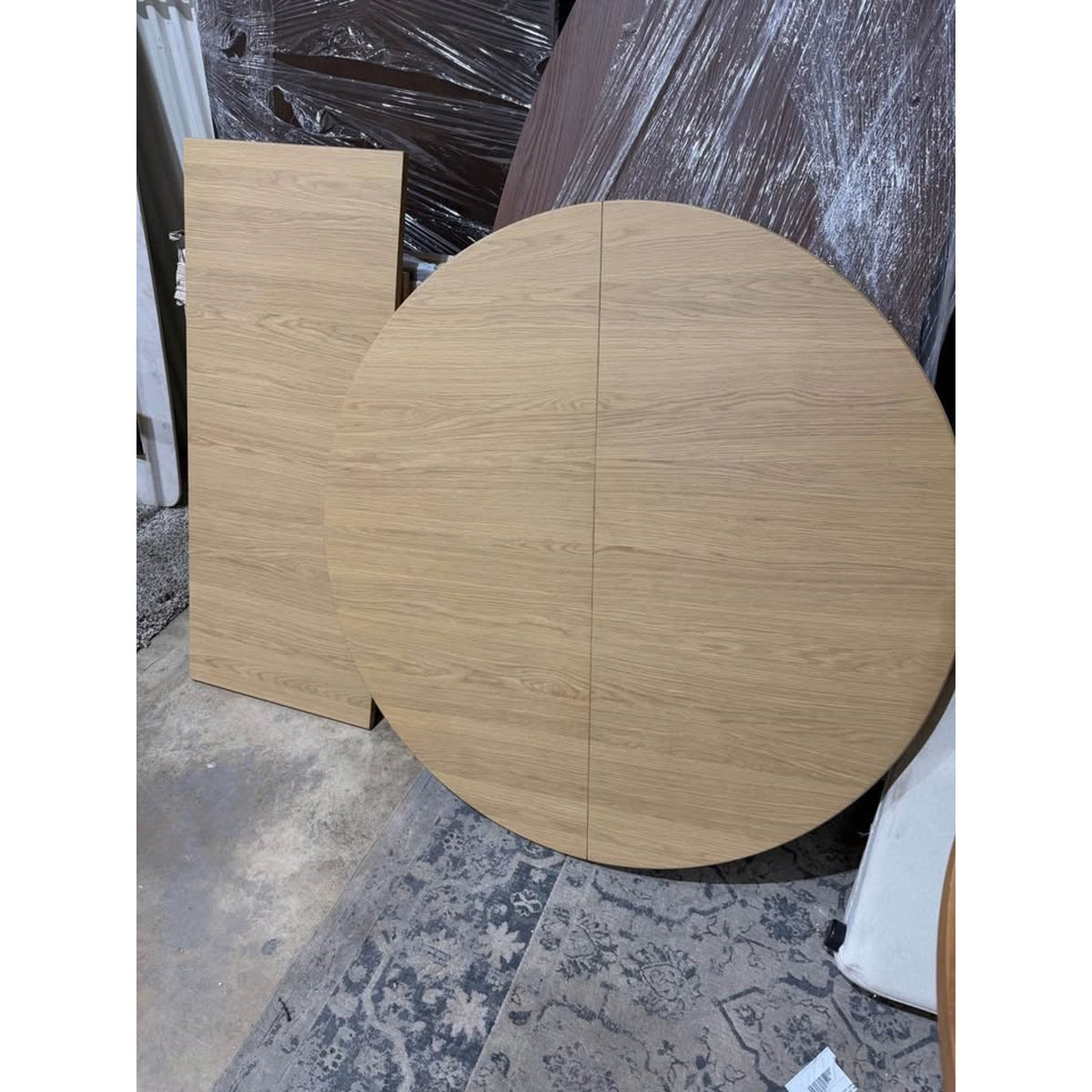 Article | Extendable Round Dining Table 48”-68” | Heidi - White Oak | Delivery Available