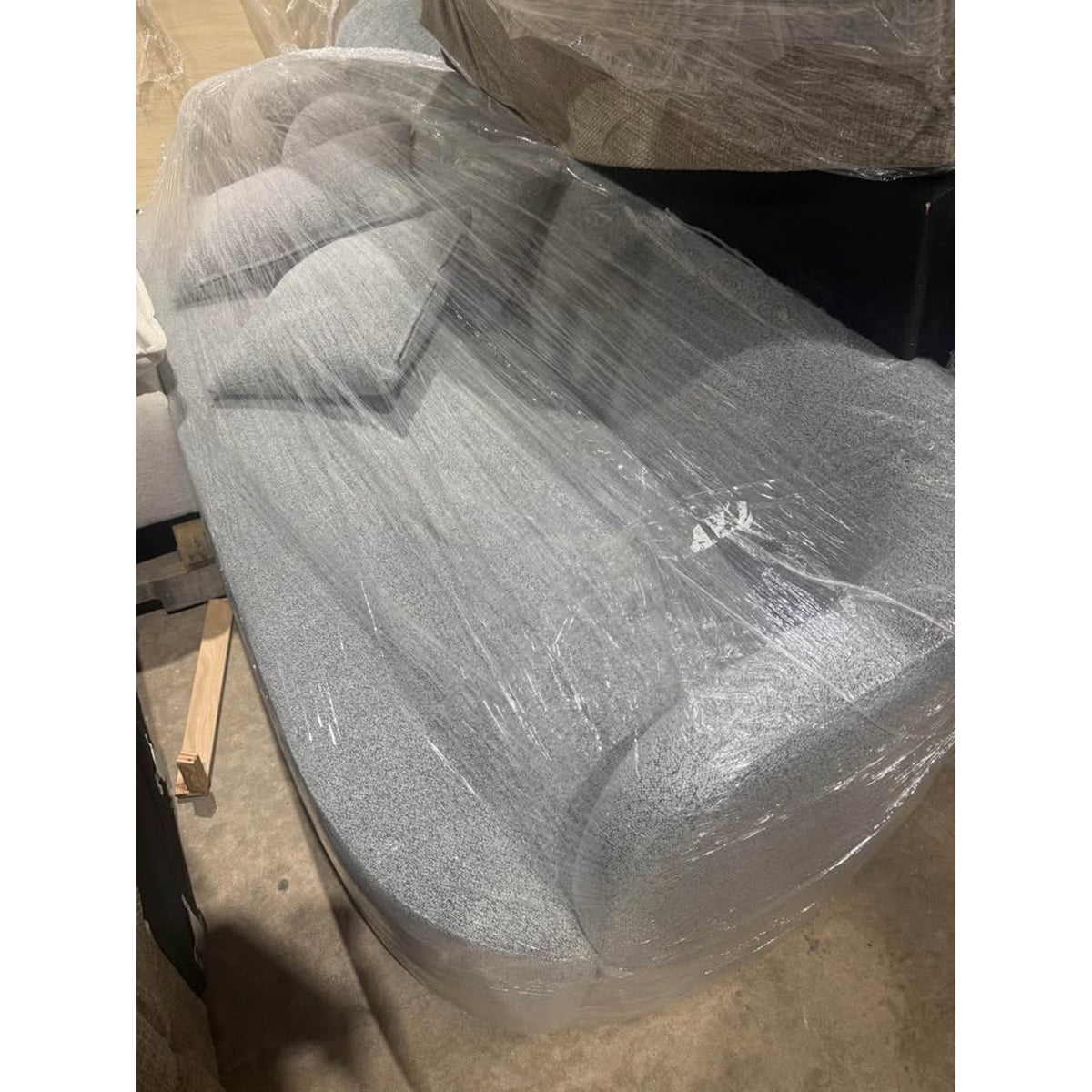 New 85” Modern Sofa – Light Gray Boucle – Retail $1,189 “open box” Wade Logan Brinae Delivery Avail