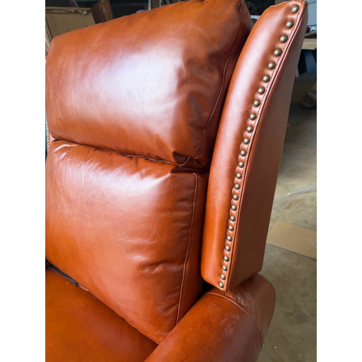 New Caramel Brown Swivel Glider Recliner – Open Box – Delivery Available