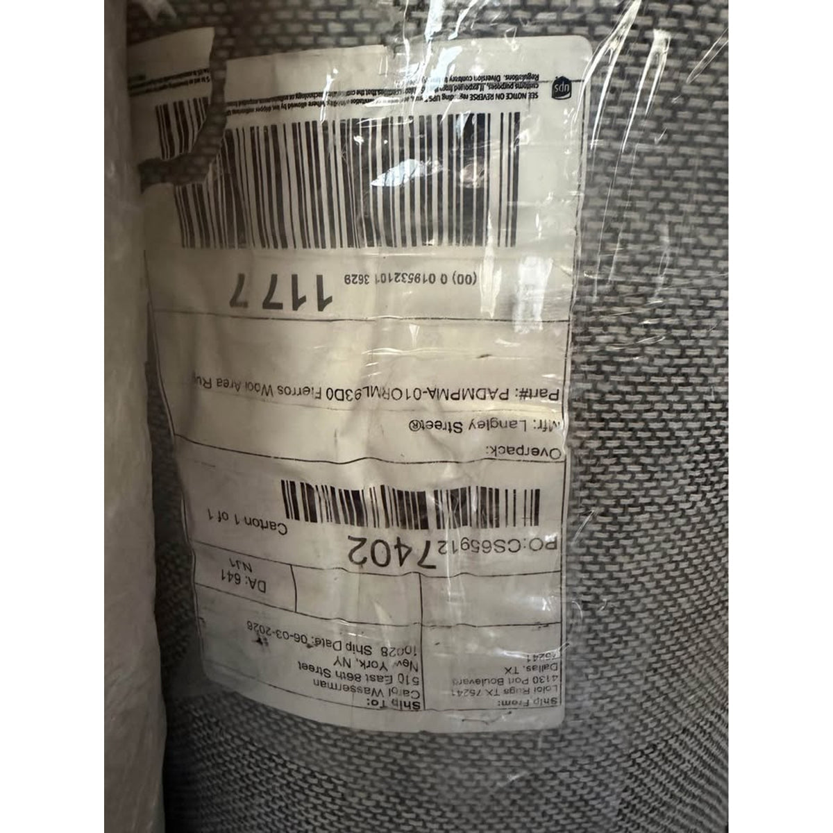 New Loloi Padma 9’3” × 13’ Wool Area Rug – New Open Box - Delivery Available