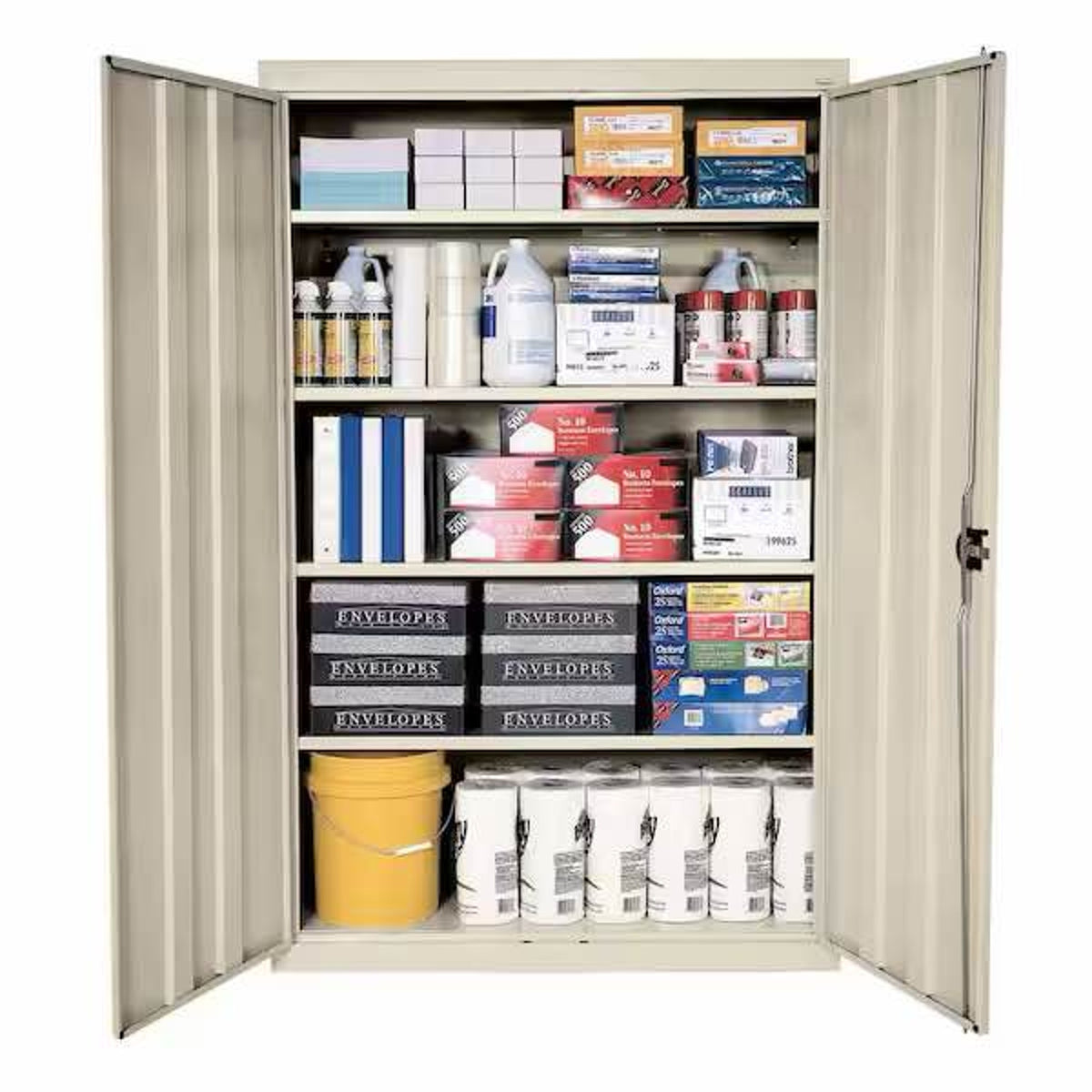 New Heavy Duty Locking Steel Storage Cabinet – 46” Wide – New Open Box - Delivery Available