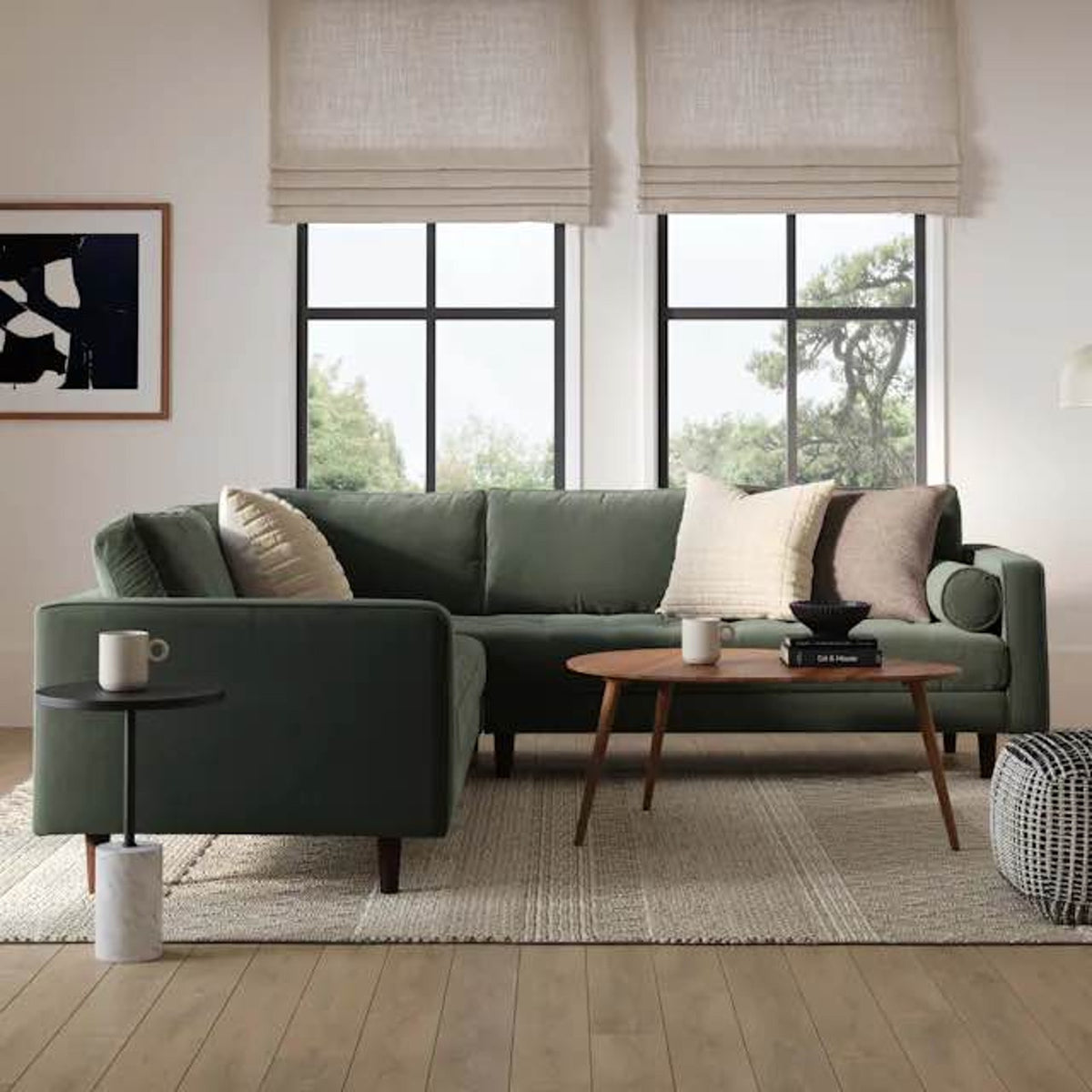Article Amoeba 42.5” Coffee Table – Solid Walnut – $299 Retail – Delivery Available