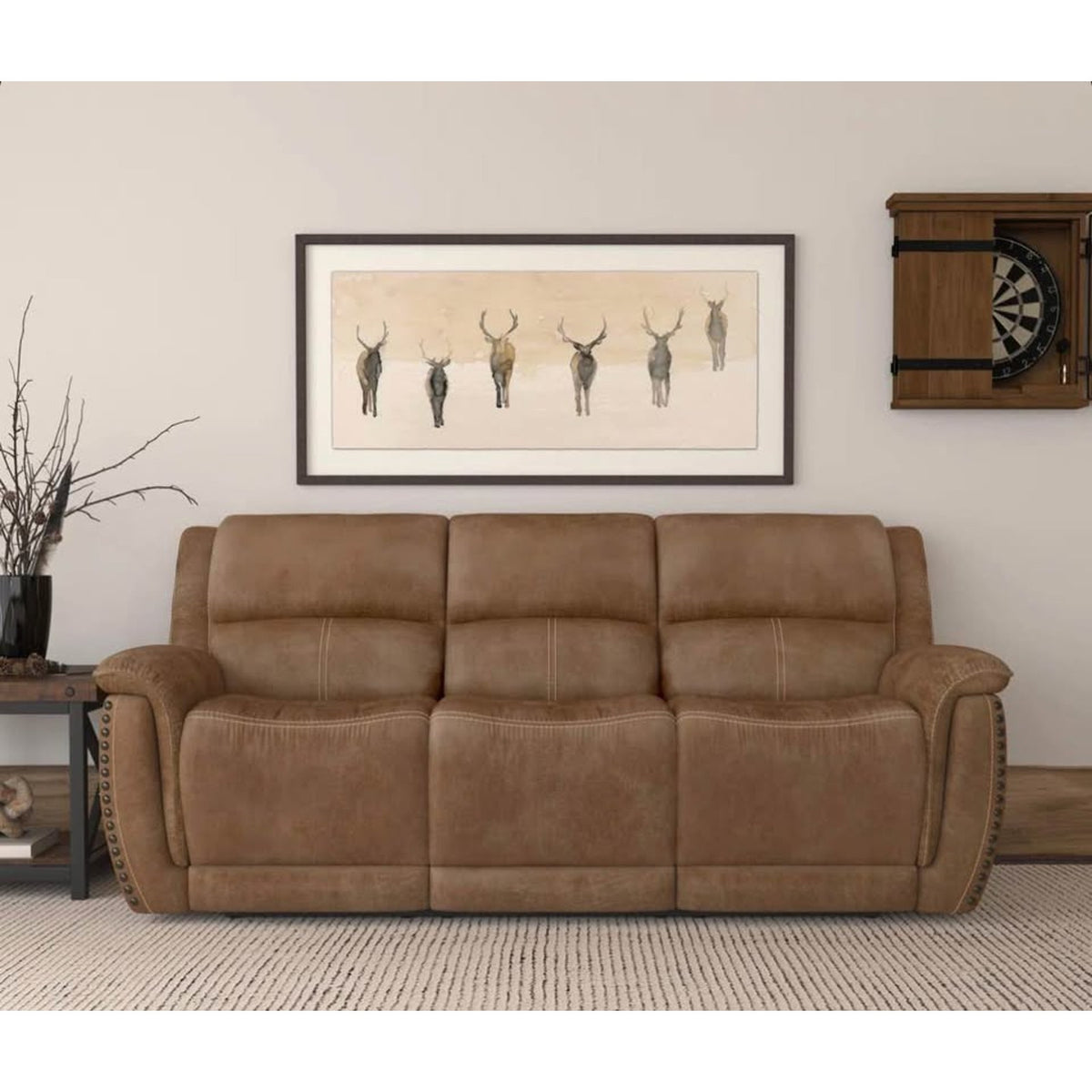 Bryce Power Reclining Sofa with Power Headrest By Flexsteel $2399 Retail open box Delivery Available