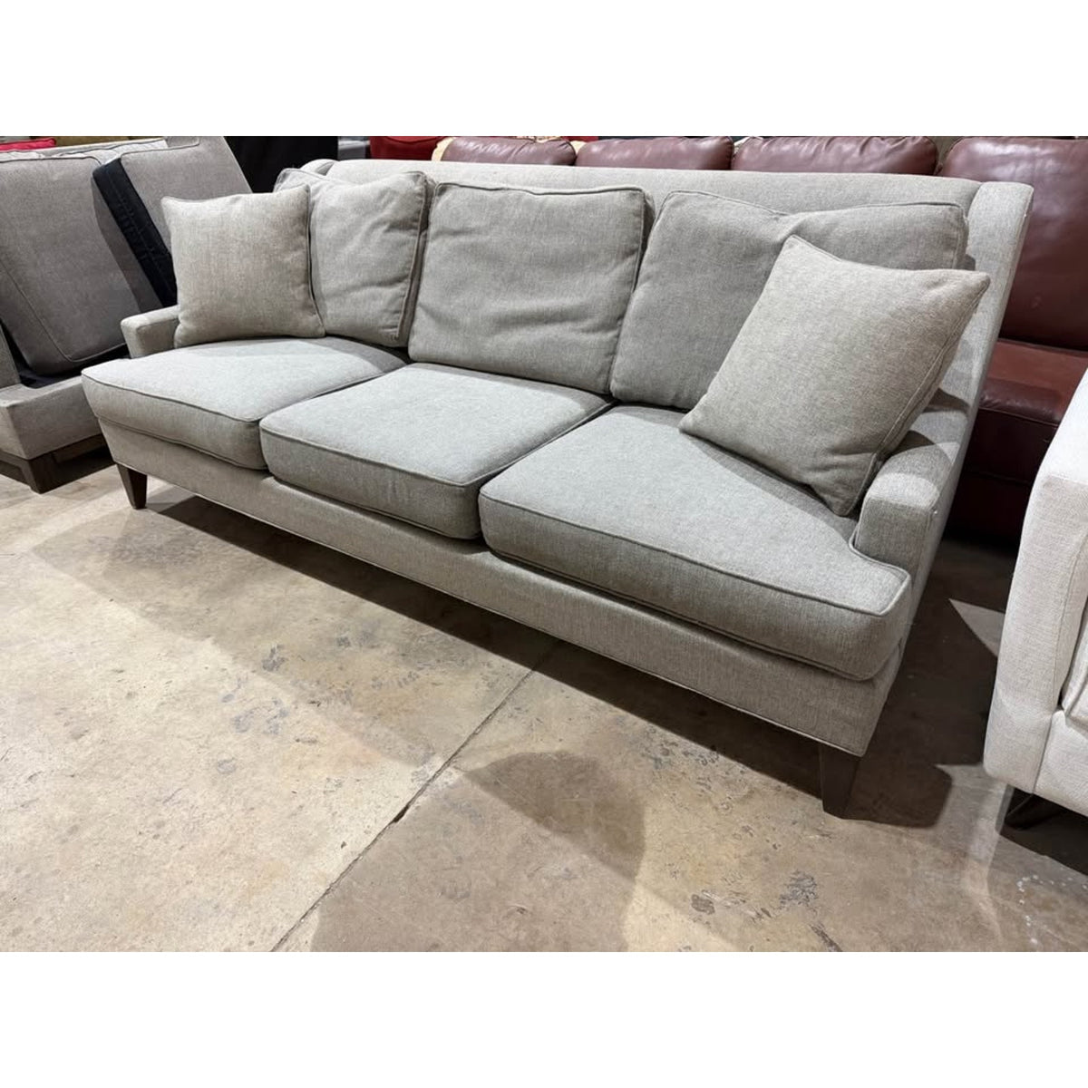 Ethan Allen Sofa Couch - 85” - Gray - Comfy & Cleaned - $2,800 - Delivery Available
