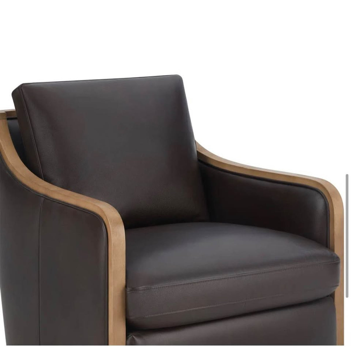 Birch Lane Grayton Genuine Leather Swivel Chair – $999 Retail – Open Box – Delivery Available