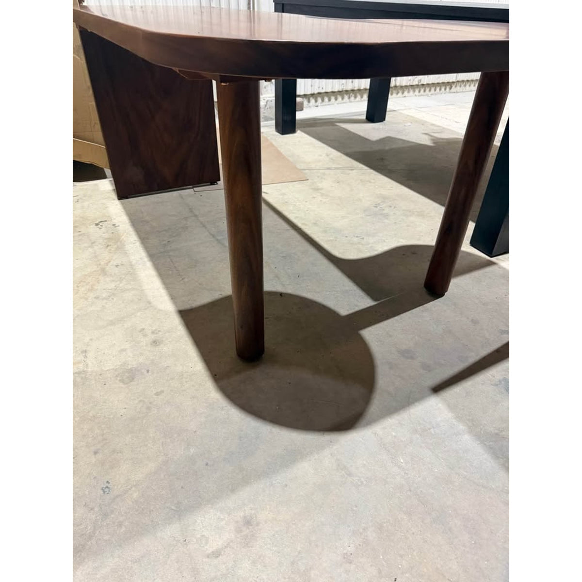 New Modern Walnut Executive Desk – Organic L-Shaped Design 63” L Shape Delivery Available