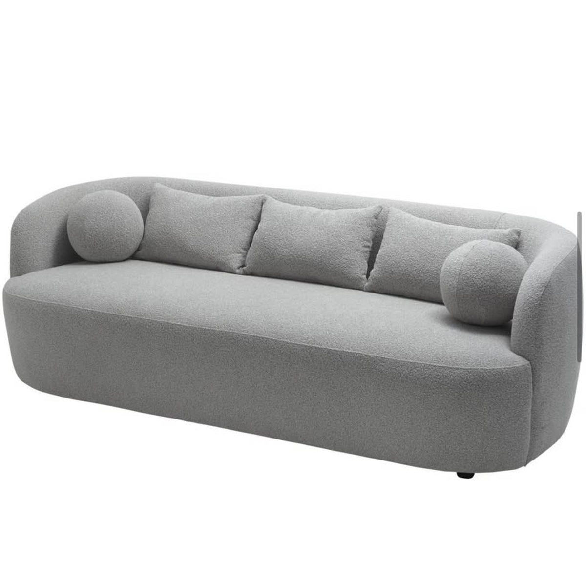 New 85” Modern Sofa – Light Gray Boucle – Retail $1,189 “open box” Wade Logan Brinae Delivery Avail