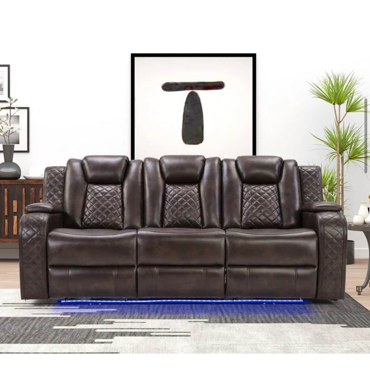 New Brown 83” Power Reclining Sofa – Ivy Bronx Lamica $2,460 Retail – Delivery Available