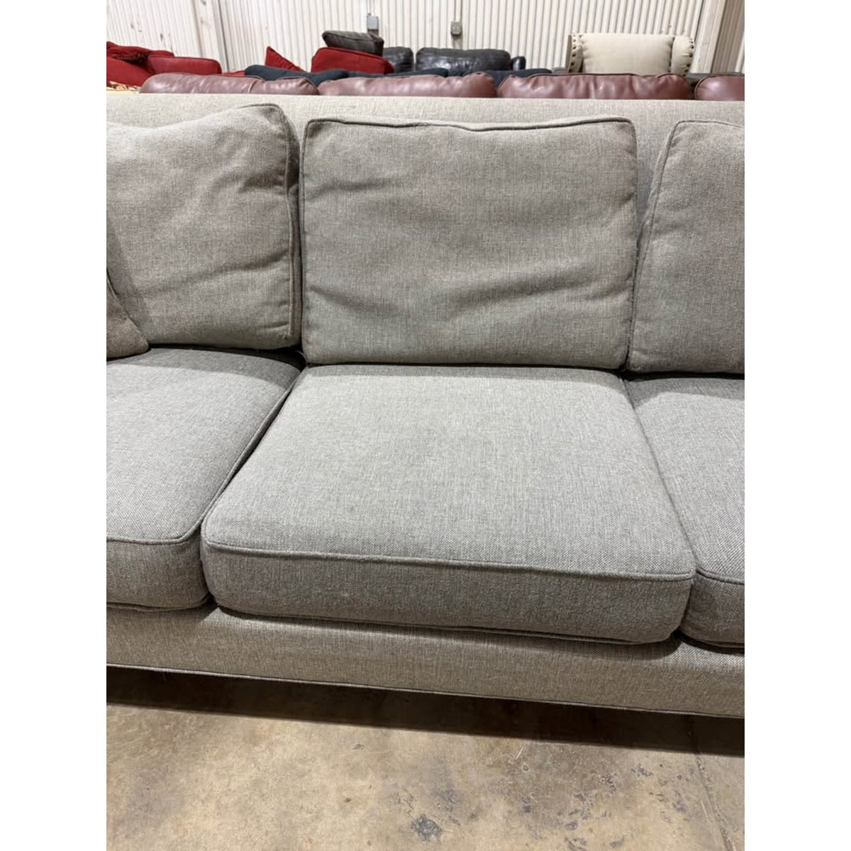 Ethan Allen Sofa Couch - 85” - Gray - Comfy & Cleaned - $2,800 - Delivery Available
