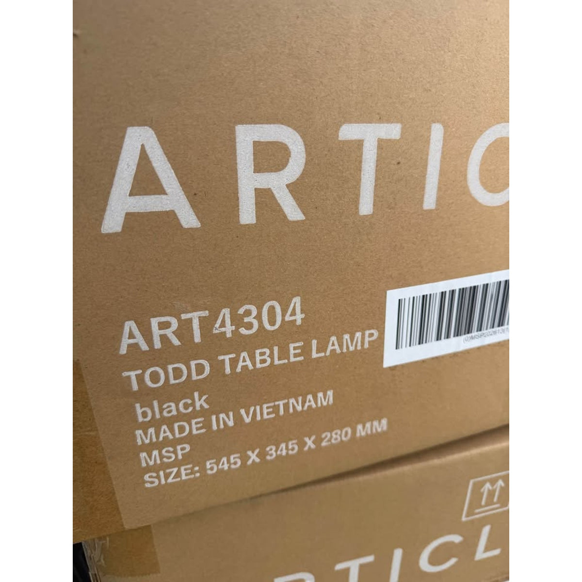 New Article Set of 2 Table Lamps – Article Todd Black – $198 Retail – Open Box – Delivery Available
