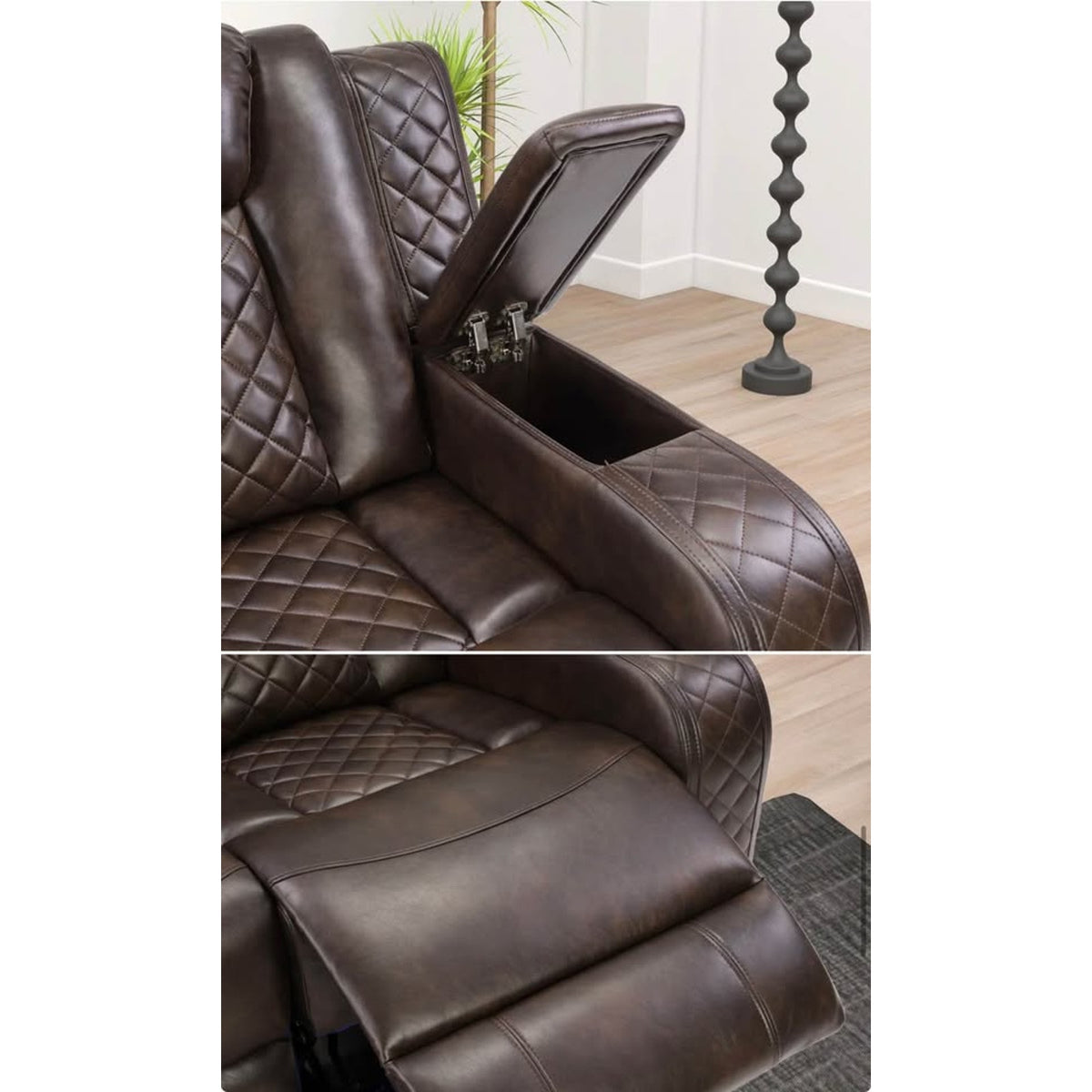 New Brown 83” Power Reclining Sofa – Ivy Bronx Lamica $2,460 Retail – Delivery Available
