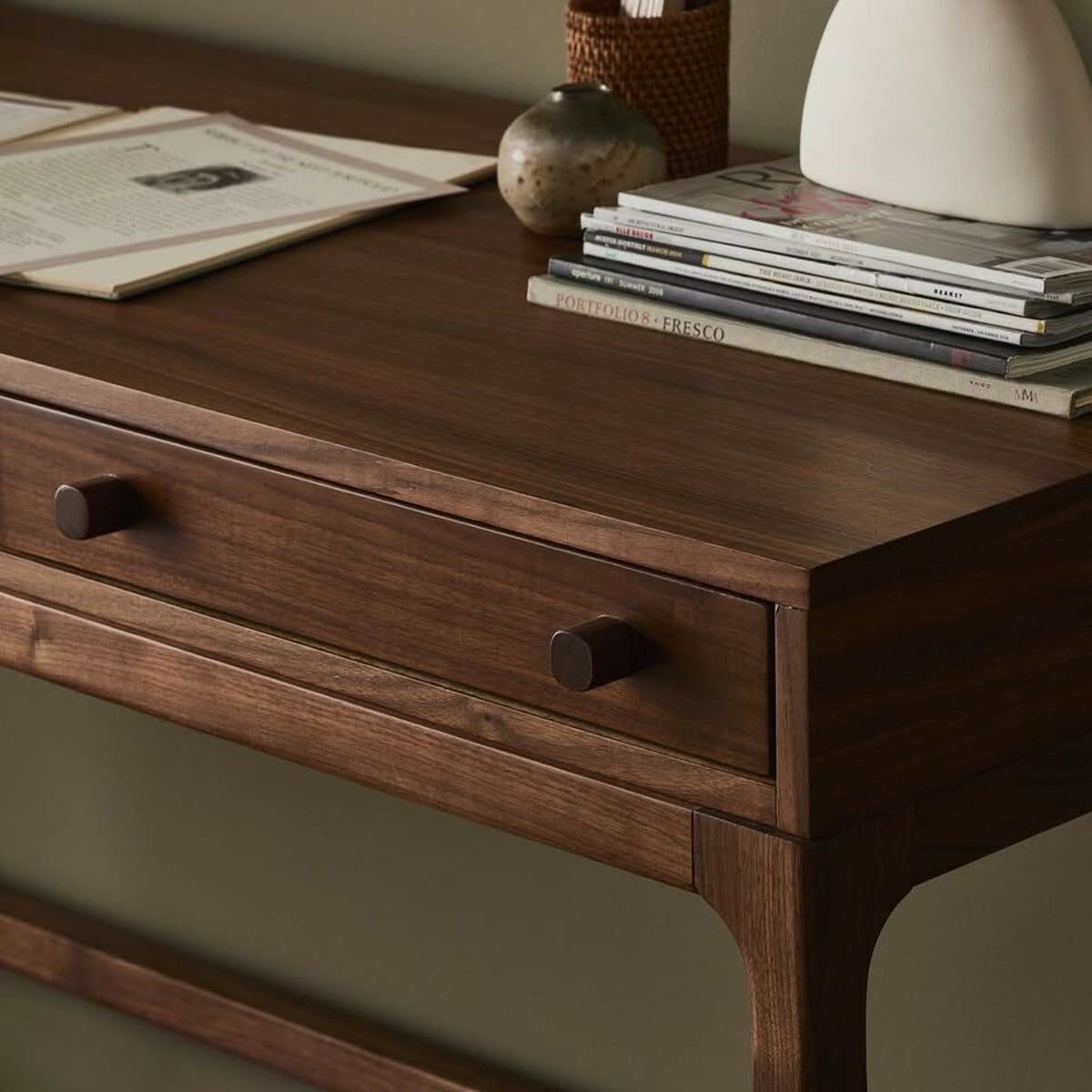 New Four Hands Arturo Natural Walnut Desk – $1,499 Retail – Open Box – Delivery Available