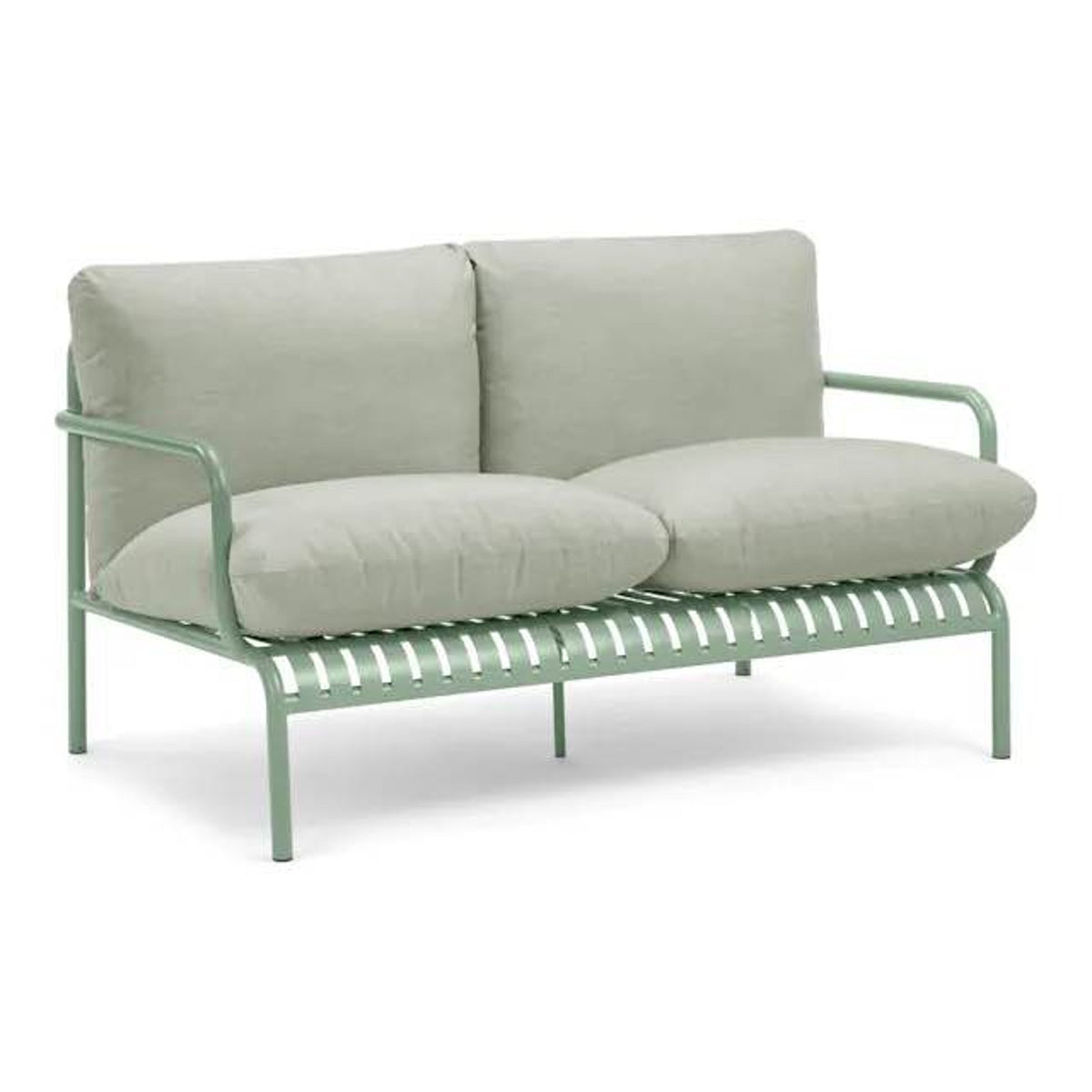 Article Sarek 59” Outdoor Loveseat – Sunbrella Mint – $1,499 Retail – Open Box – Delivery Avail