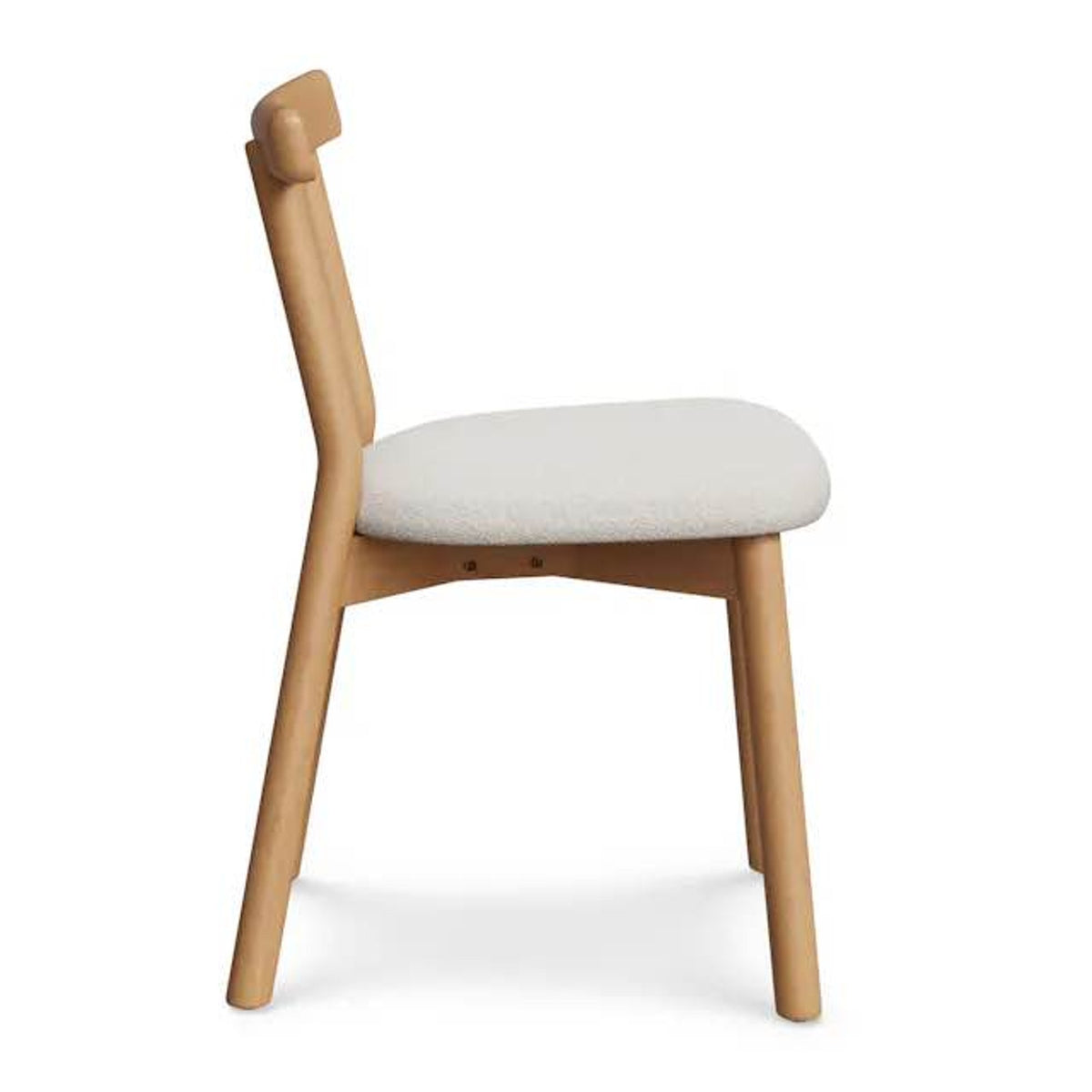 New Article Ulka Dining Chairs – White Oak & Ratine Ivory – Set of 6 – $954 Retail – Delivery Availa