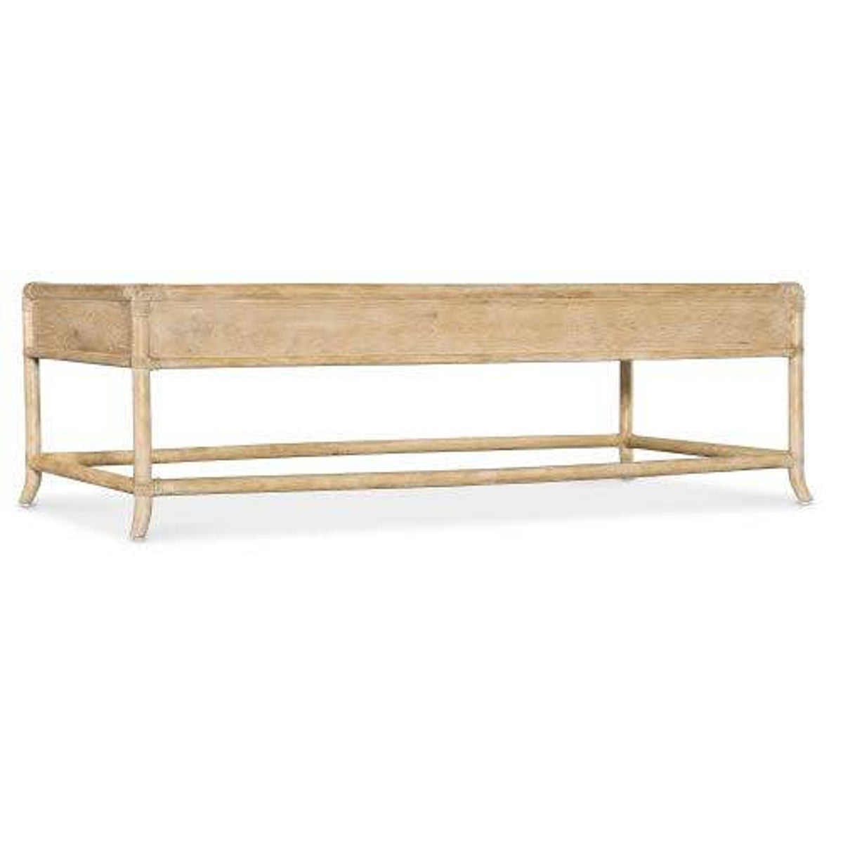 New Hooker Furniture Retreat 59” Pole Rattan Coffee Table – New Open Box