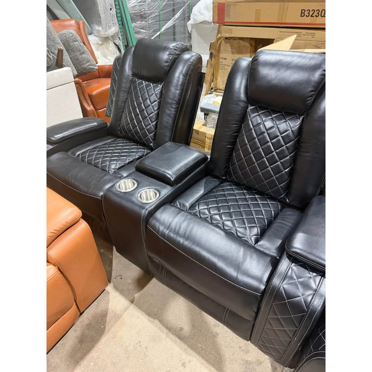 Black 4-Piece Power Reclining Living Room Set – $3,000+ Retail Value – Delivery Available