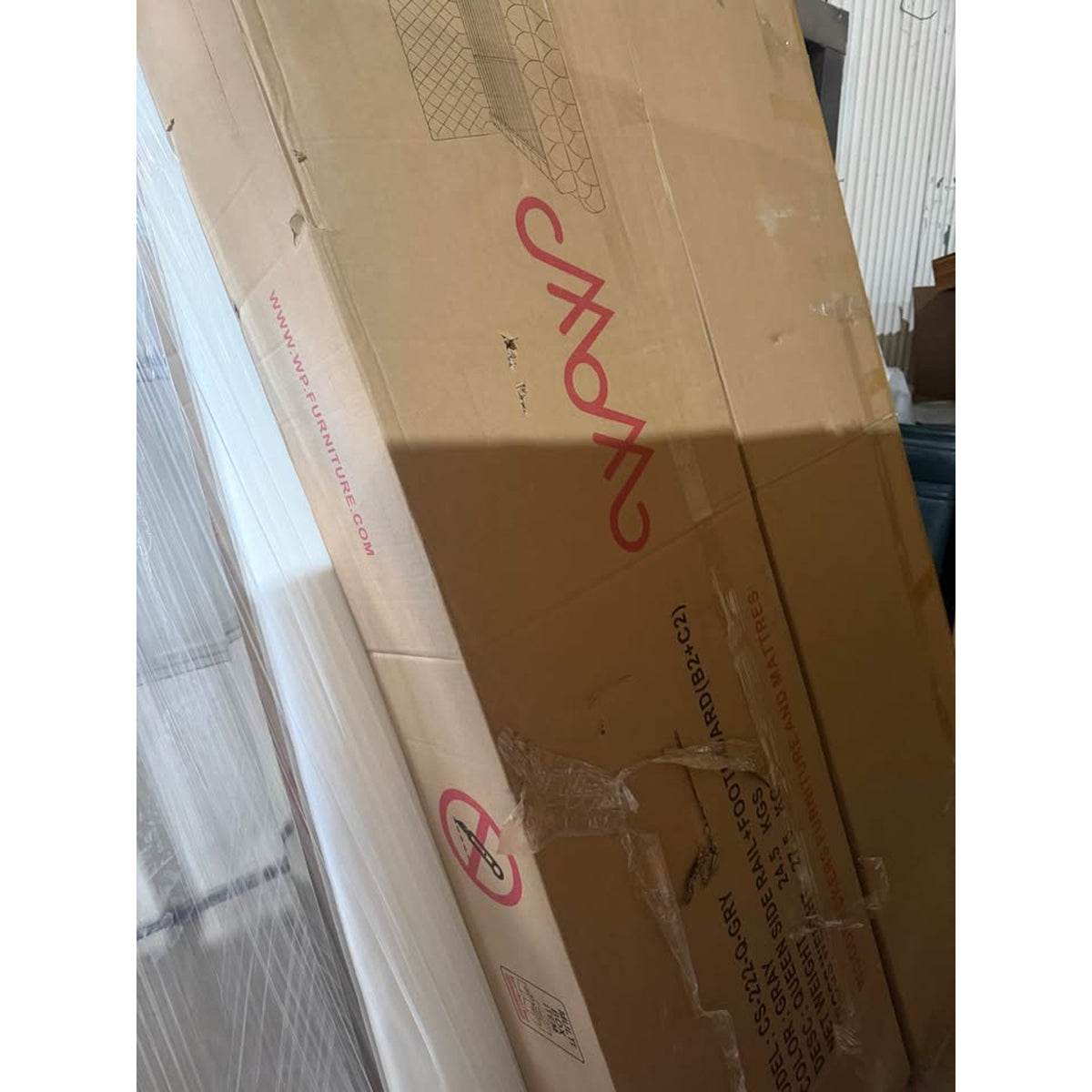 New Queen Bed Tufted Gray Velvet $3,000 Retail “open box” (3 large boxes) Delivery Available