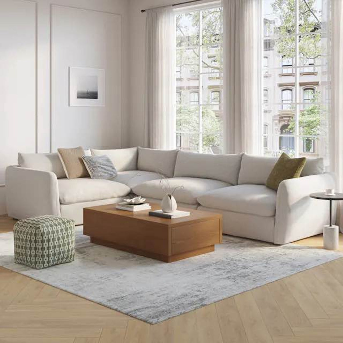 New Article Leif Smoked Oak Storage Coffee Table – $699 Retail – Open Box – Delivery Available