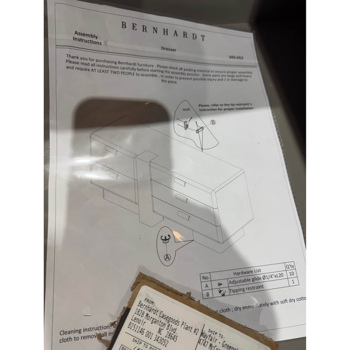 New Bernhardt Monolith 72” Designer Dresser – $4,064 Retail – Open Box - Delivery Available