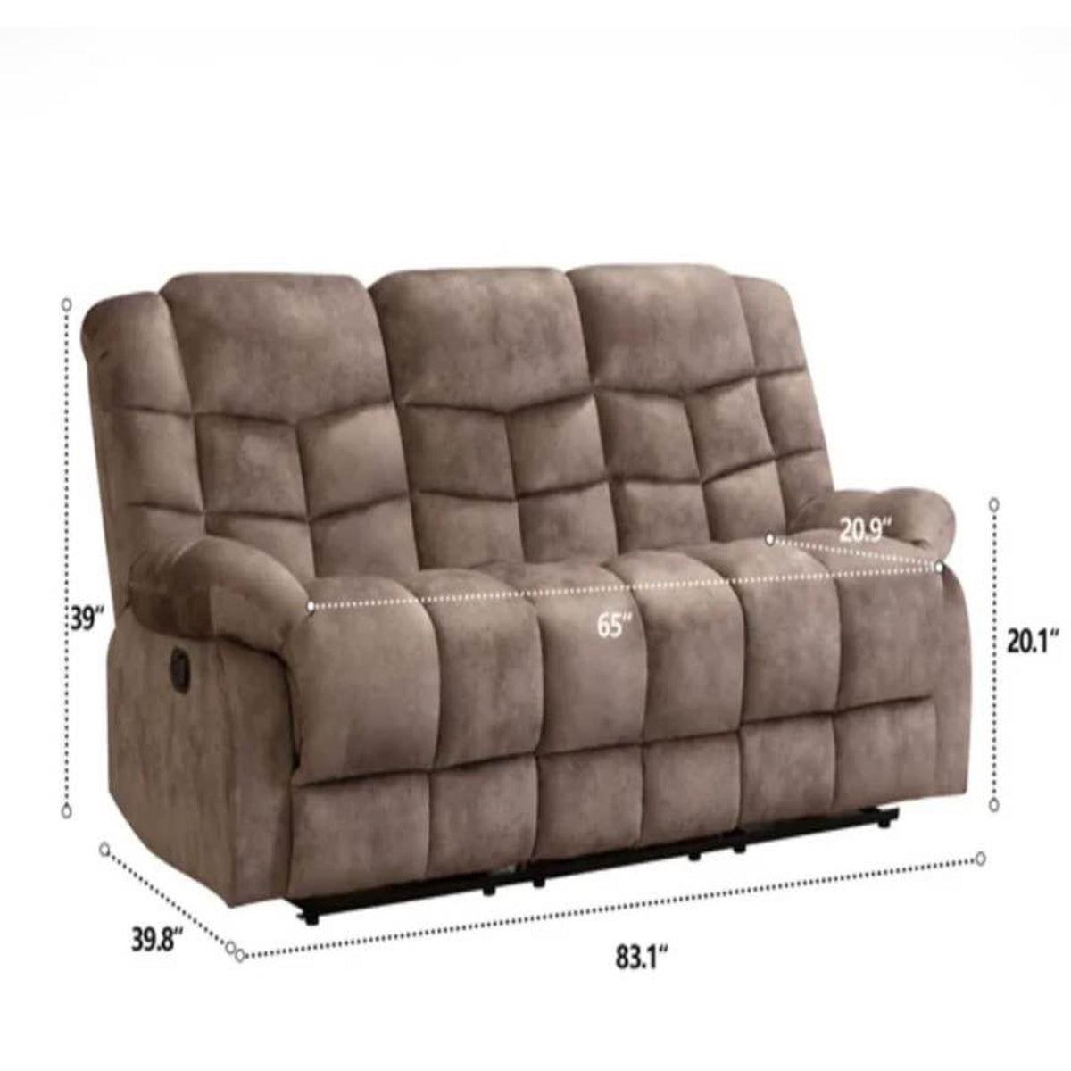 New 83” Oversized Reclining Sofa – $1,200 Retail Value – Delivery Available