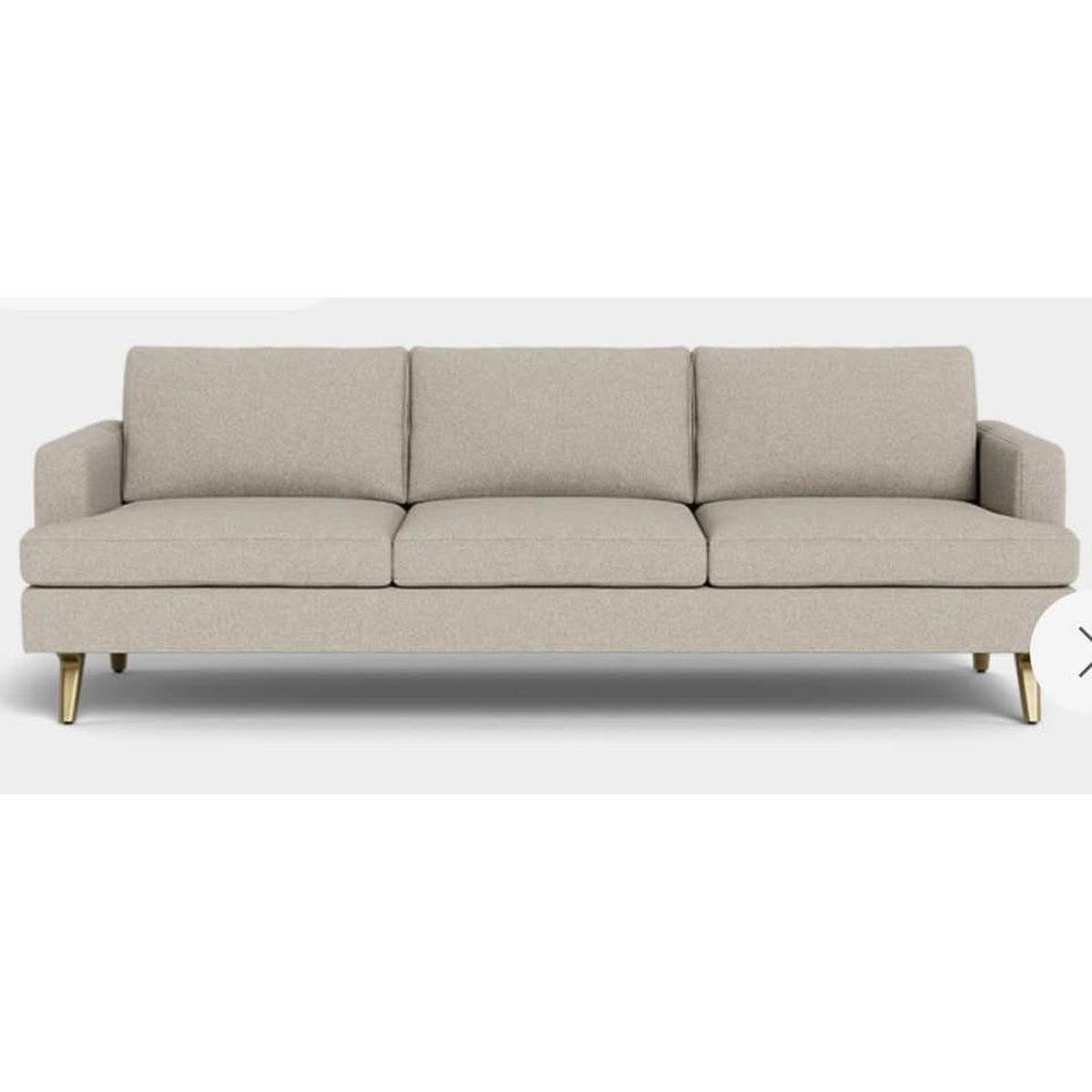Albany Park Lido 86” Sofa | Oatmeal Performance Chenille | Modern Designer Style Delivery Available