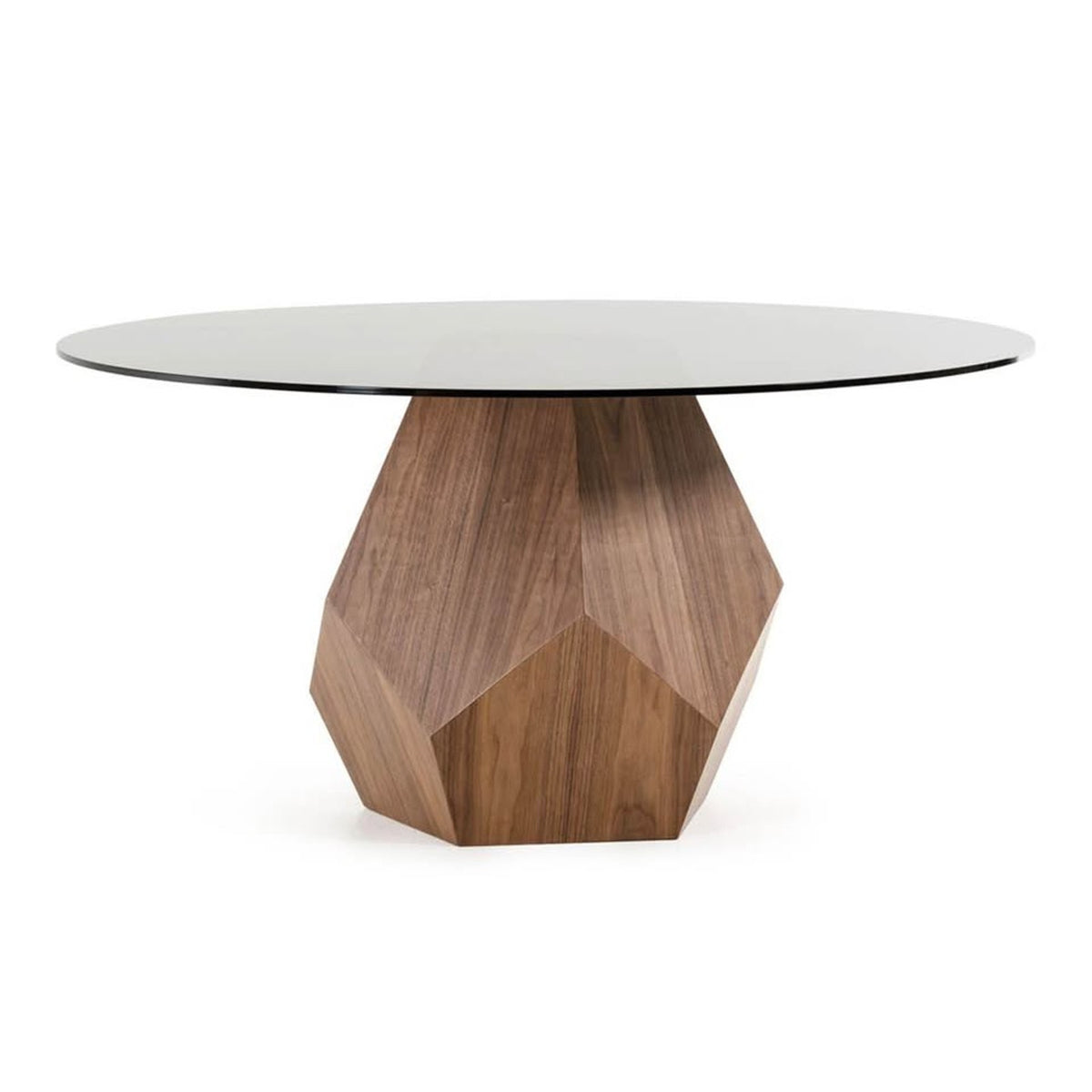 Modrest Rackham 59” Round Smoked Glass Dining Table – $1,739 Retail – Delivery Available