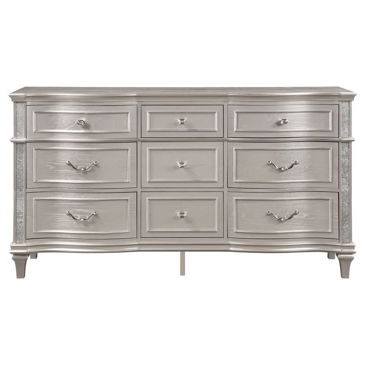 NEW OPEN BOX | Coaster Evangeline 9-Drawer Dresser – Silver Oak | RETAIL $1,790 | DELIVERY AVAILABLE