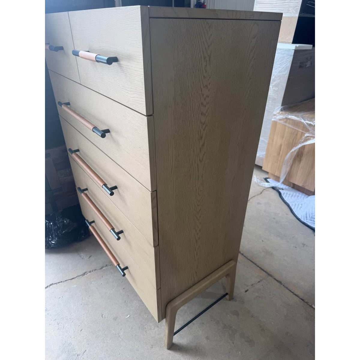 New Four Hands 6-Drawer Tall Dresser – $1,599 Retail – Yucca Oak - Open Box – Delivery Available