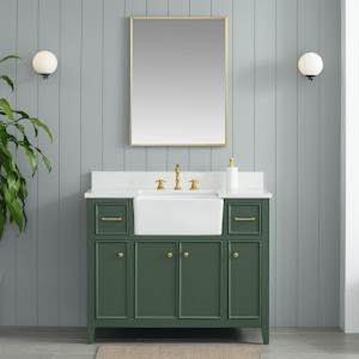 42” Bathroom Vanity – Evergreen Green – Retail $1,620 | Delivery Available