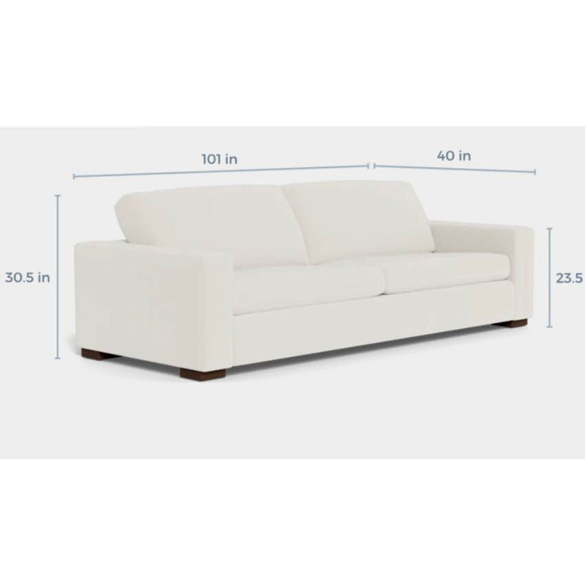 Albany Park Barton Sofa | Bone Performance Chenille | 101” Delivery Available