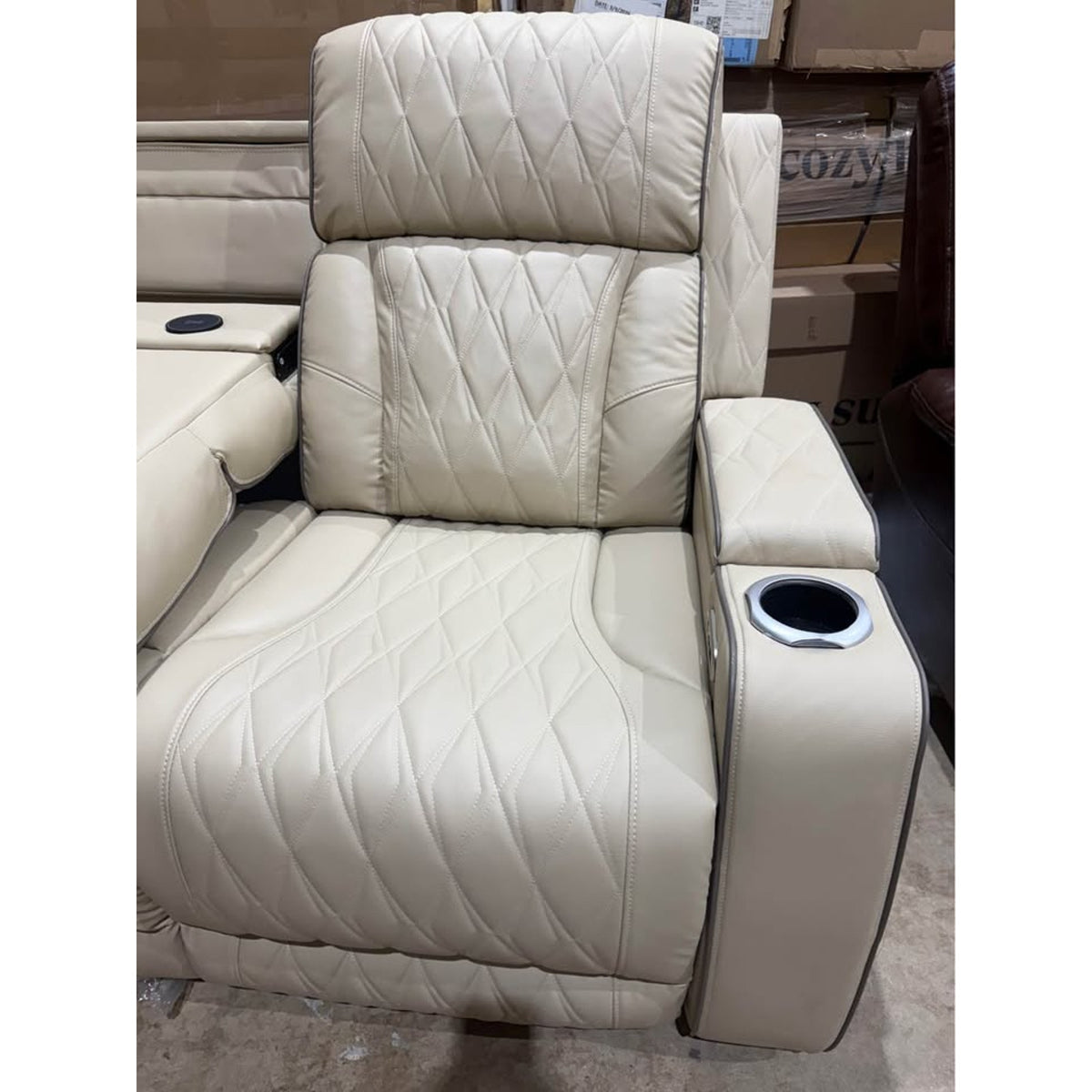 Latitude Run Kruze 82” Power Reclining Sofa | Faux Leather | New Open Box - Delivery Available