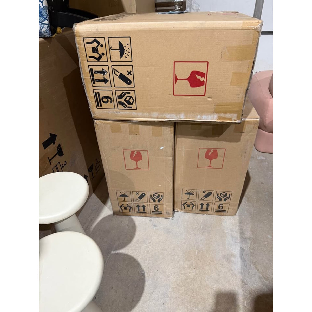Four Hands Ravine Concrete Accent Tables (Set of 2) | New In Box | Designer Piece Delivery Available