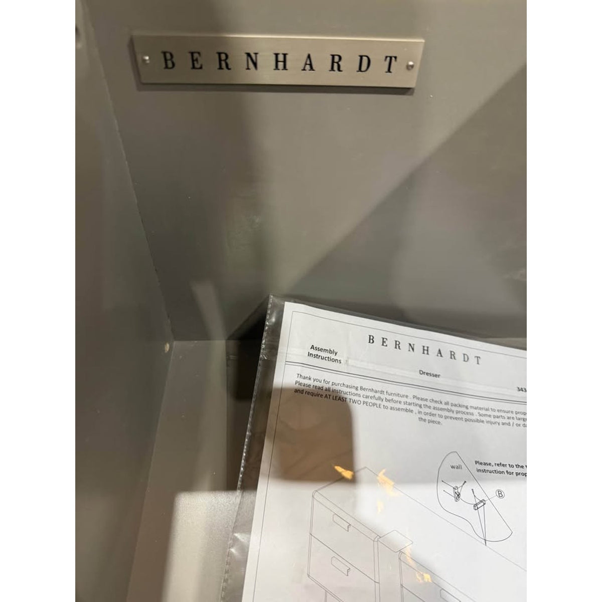 New Bernhardt Monolith 72” Designer Dresser – $4,064 Retail – Open Box - Delivery Available