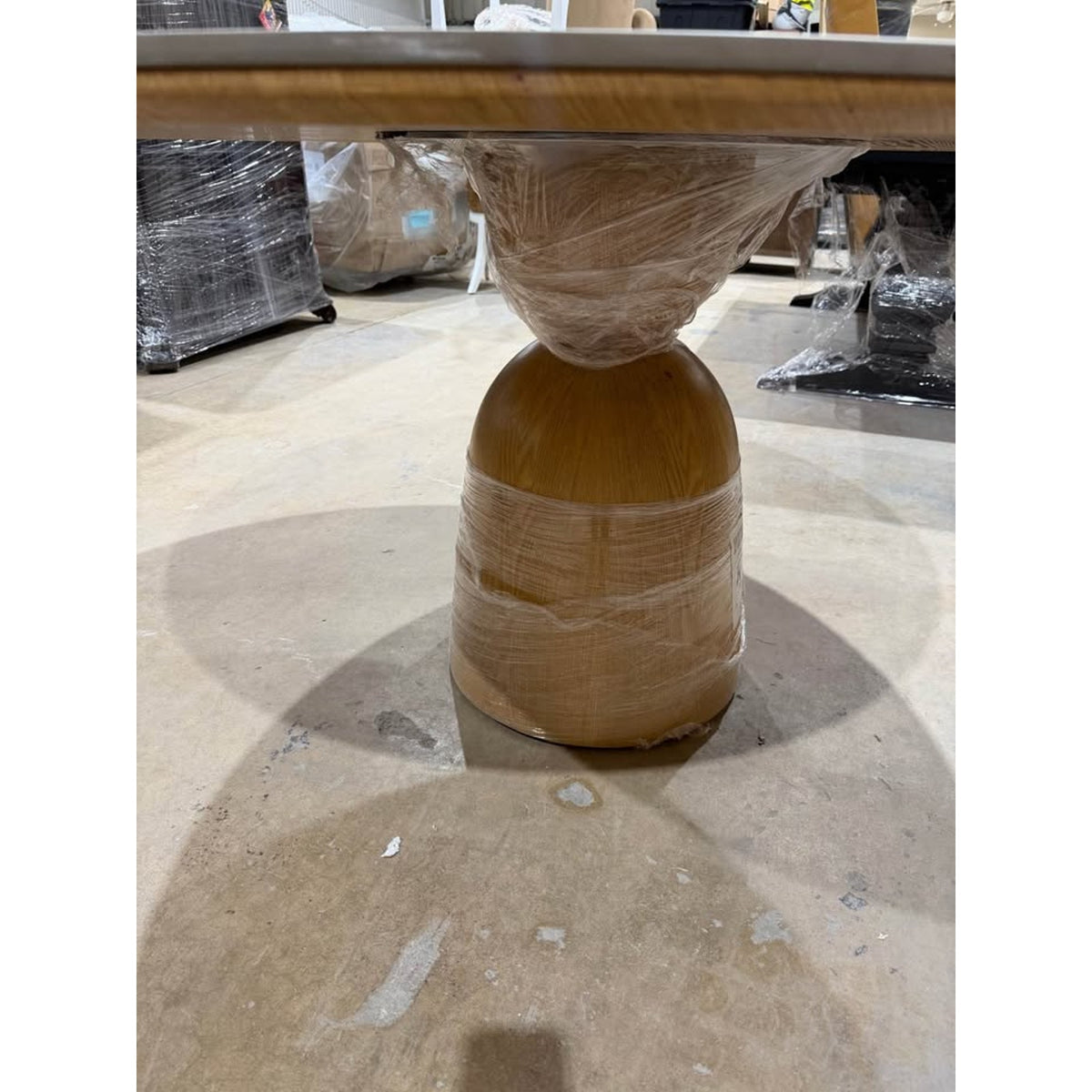 George Oliver 53” White Sintered Stone Round Dining Table | New Open Box - Delivery Available