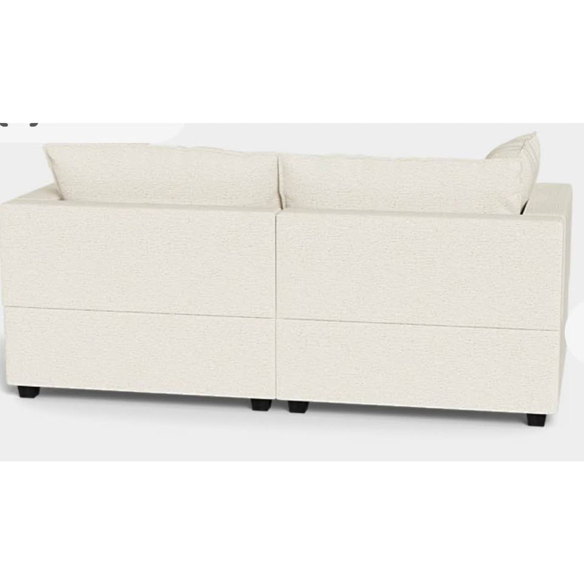 Albany Park Kova Pillow Cushion Sofa | Sand Performance Basketweave | 86” - Delivery Available