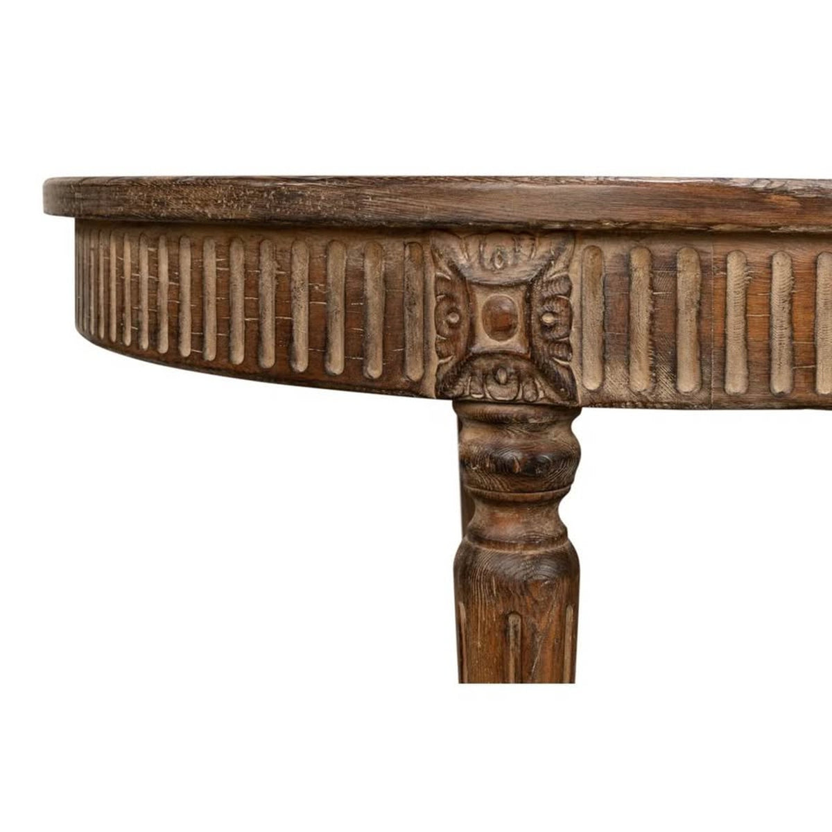 Sarreid Solid Pine Oval Dining Table | Farmhouse Pedestal Table $4k Retail - Open Box Delivery Avail